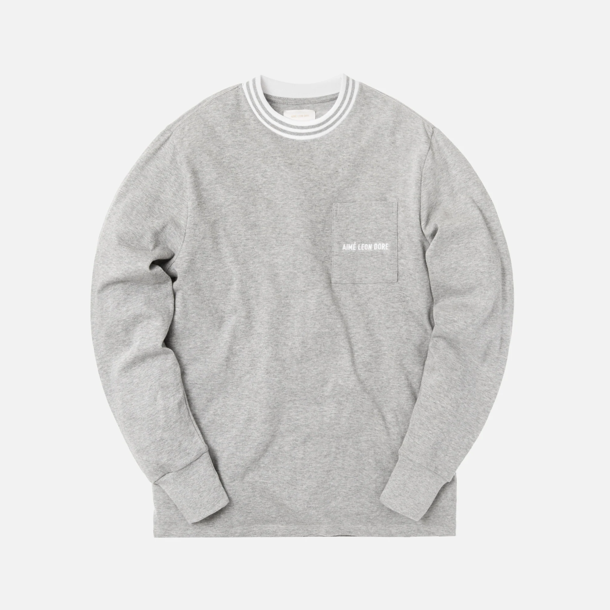 L/S Ribbed Collar Tee