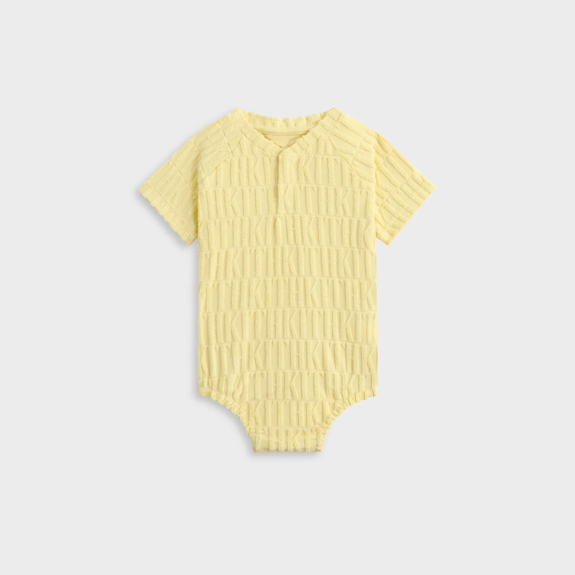 Kith Baby Monogram Terry Henley Romper