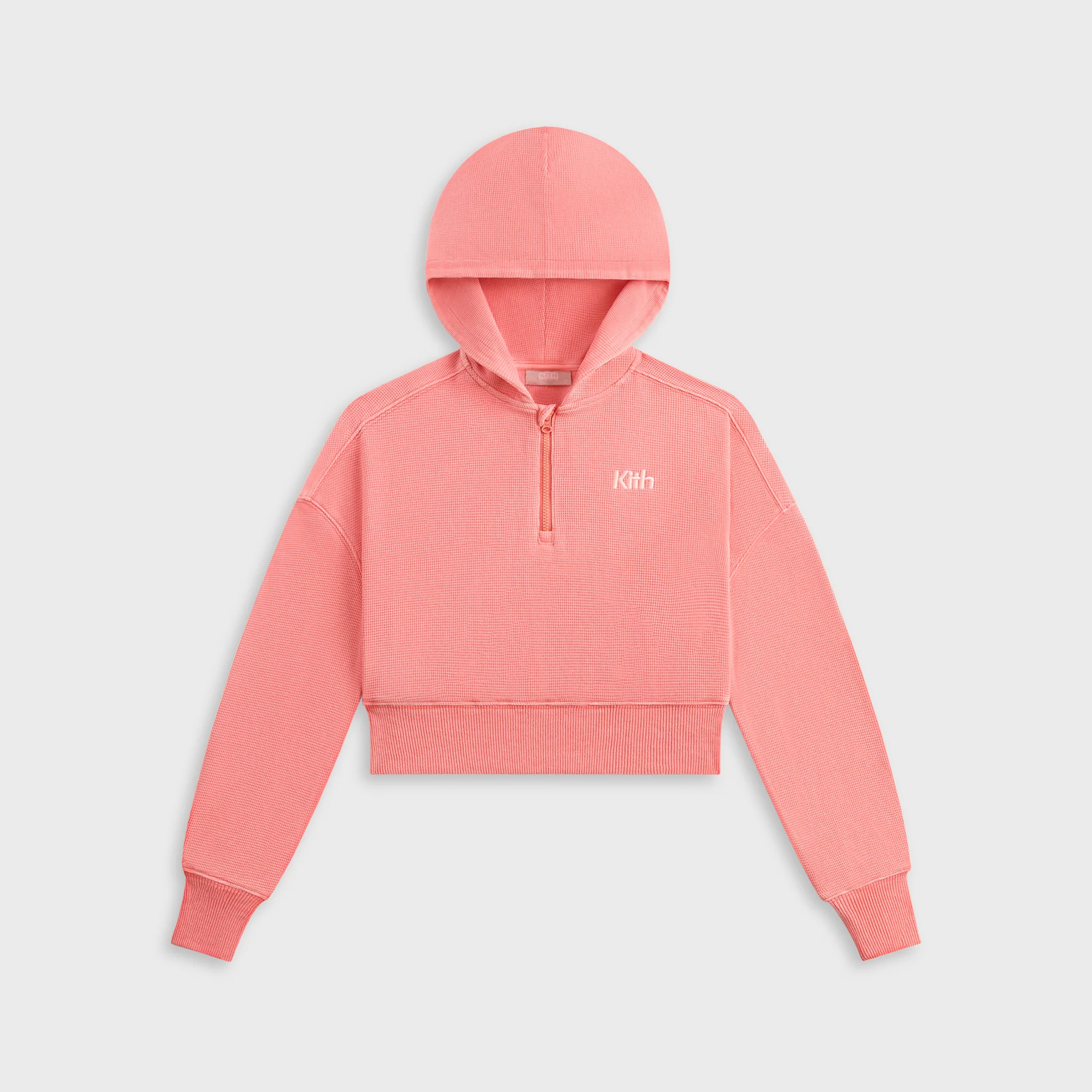 Kith Kids Waffle Fallon Quarter Zip Hoodie