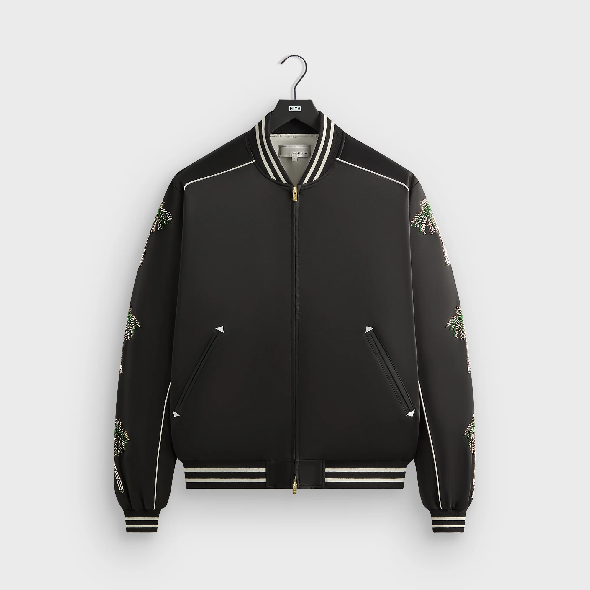 &Kin Vance Satin Bomber Jacket