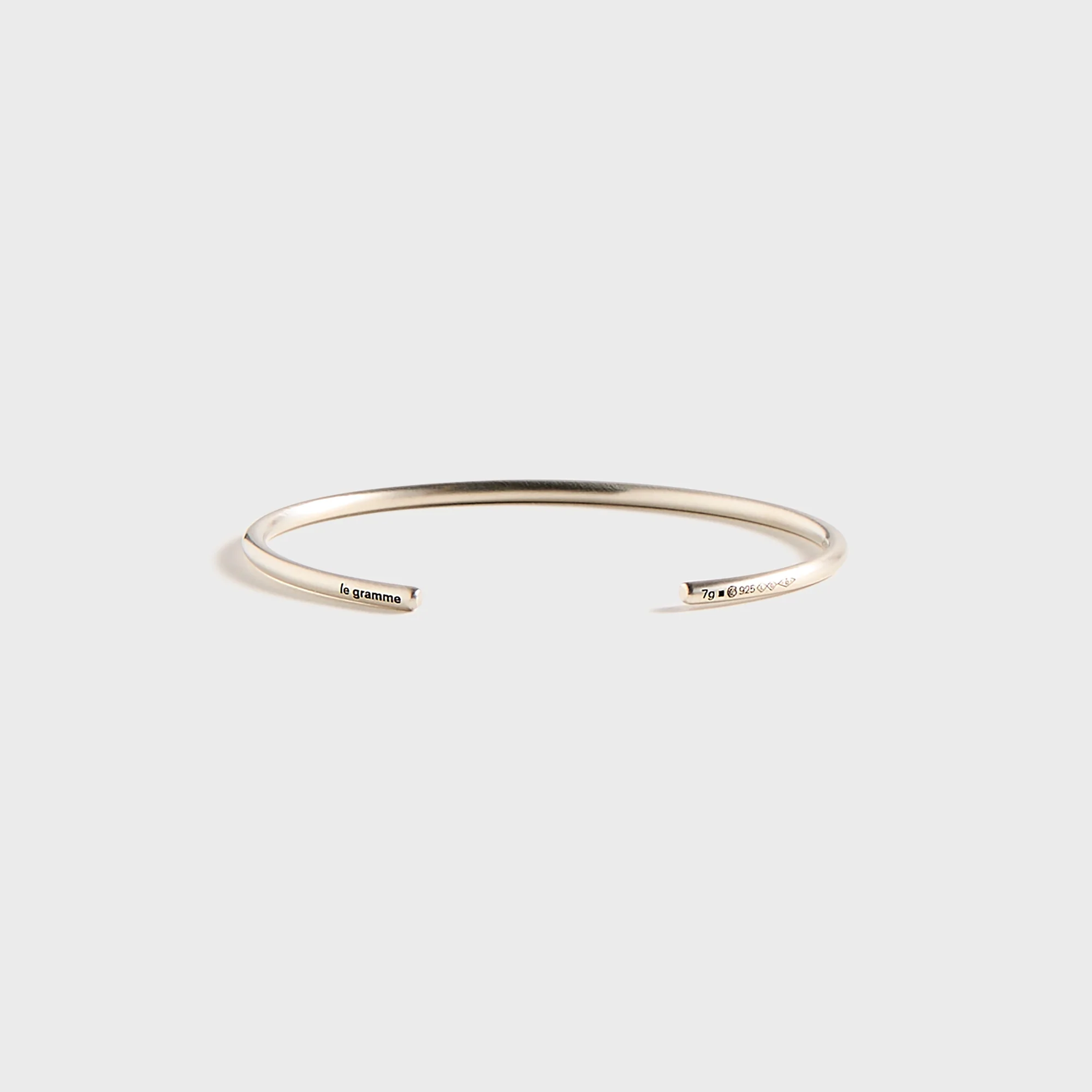 7g Brushed Sterling Silver Bangle Bracelet