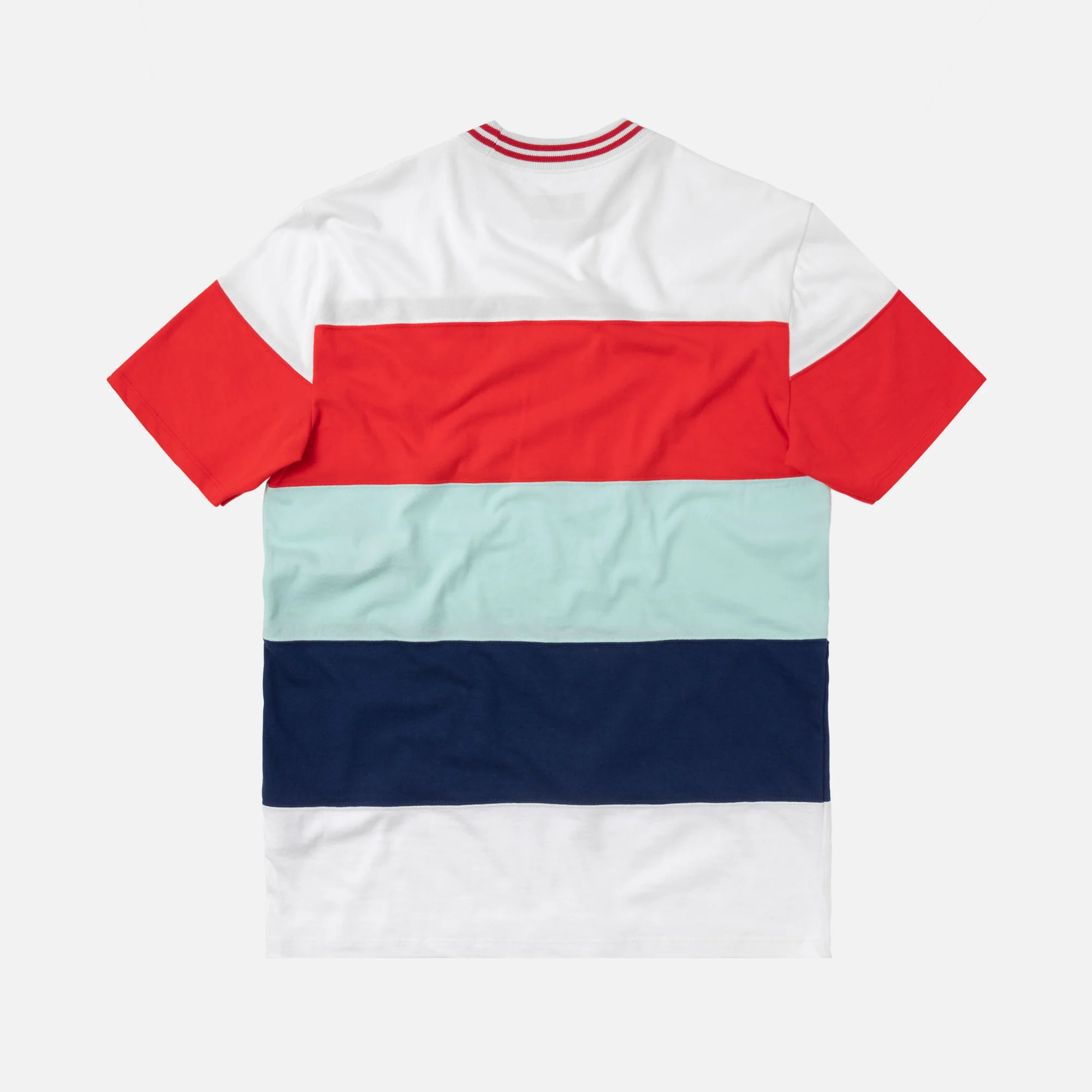 Striped Ribbed Collar Tee