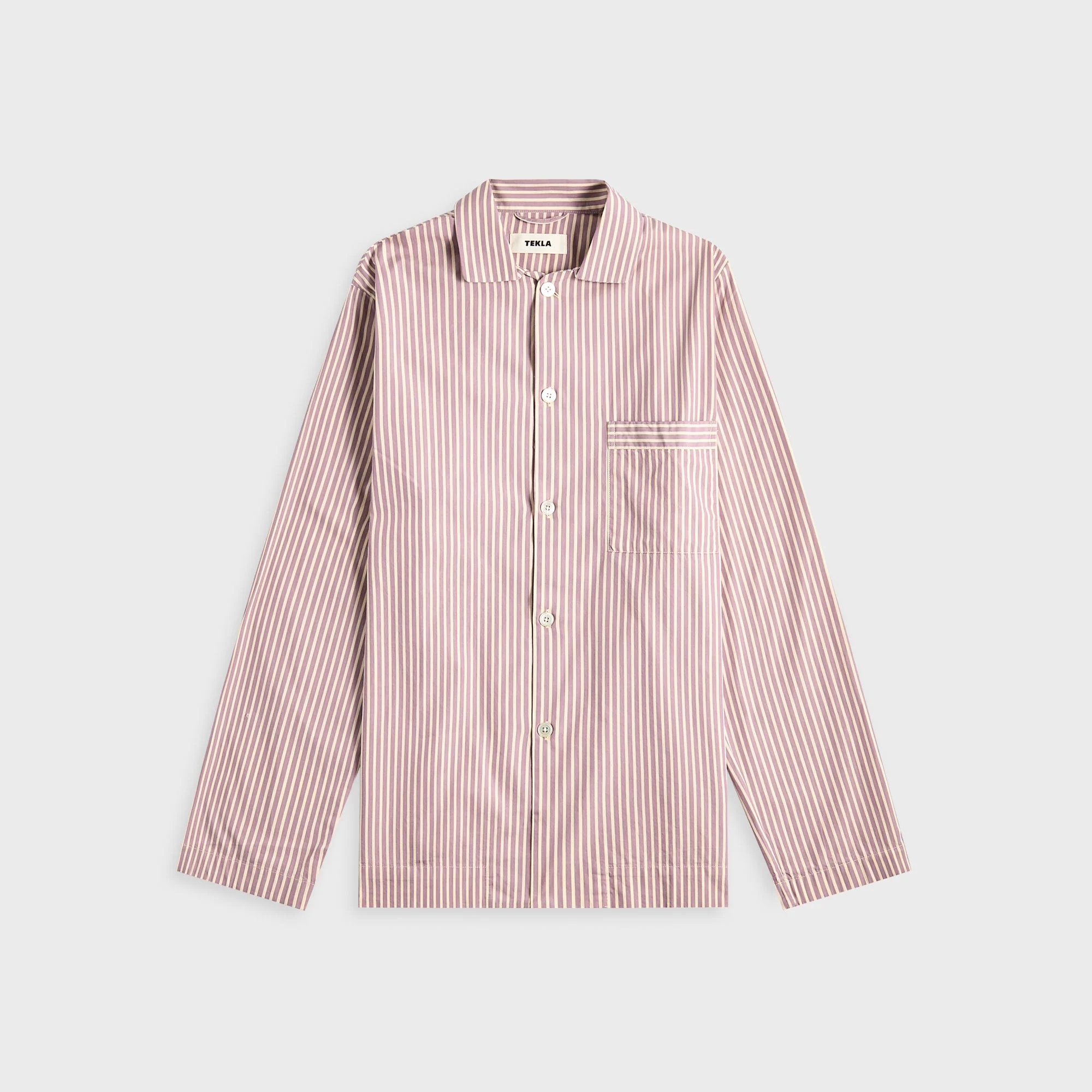 Poplin Long Sleeve Pyjama Shirt