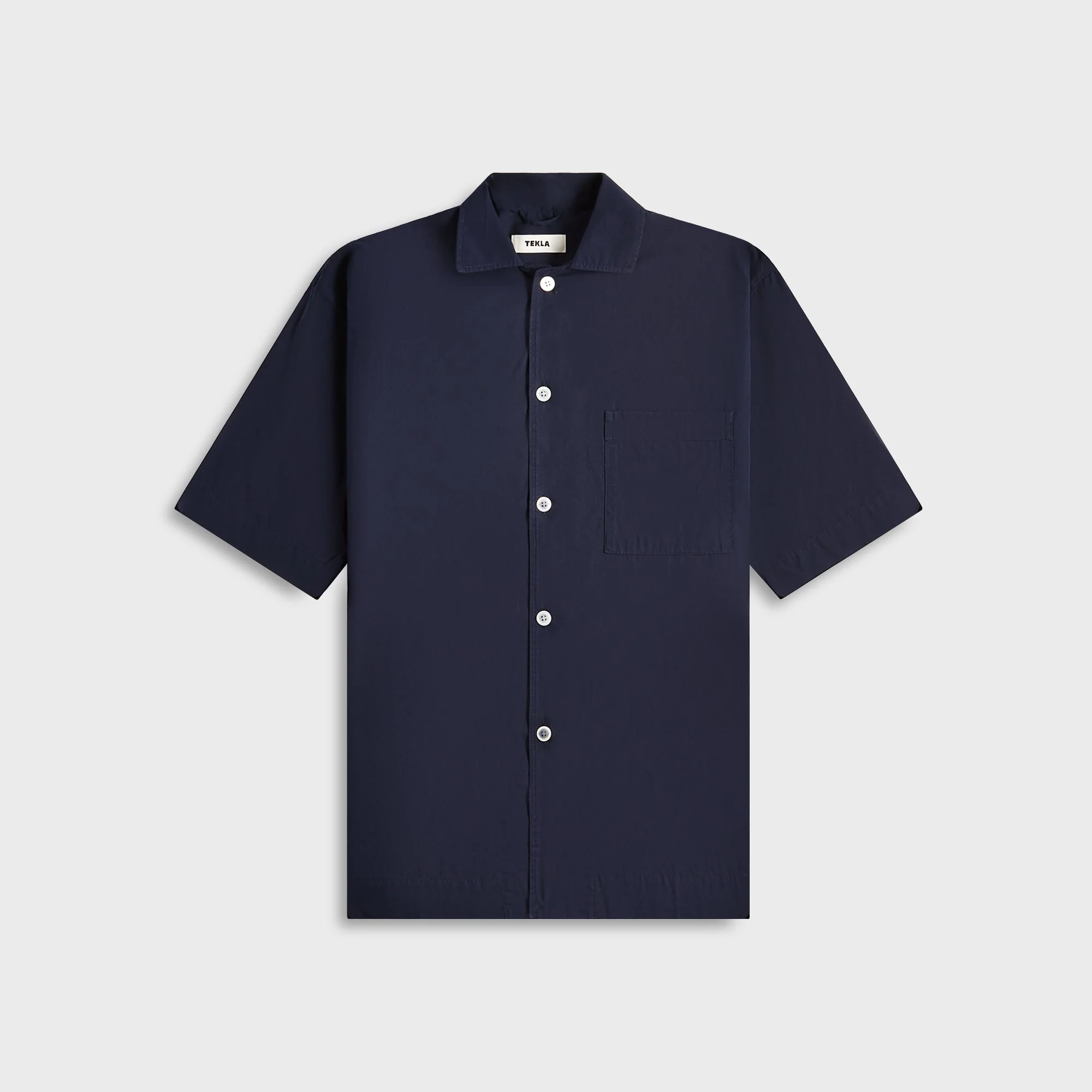 Poplin Pyjamas Short Sleeve Shirt