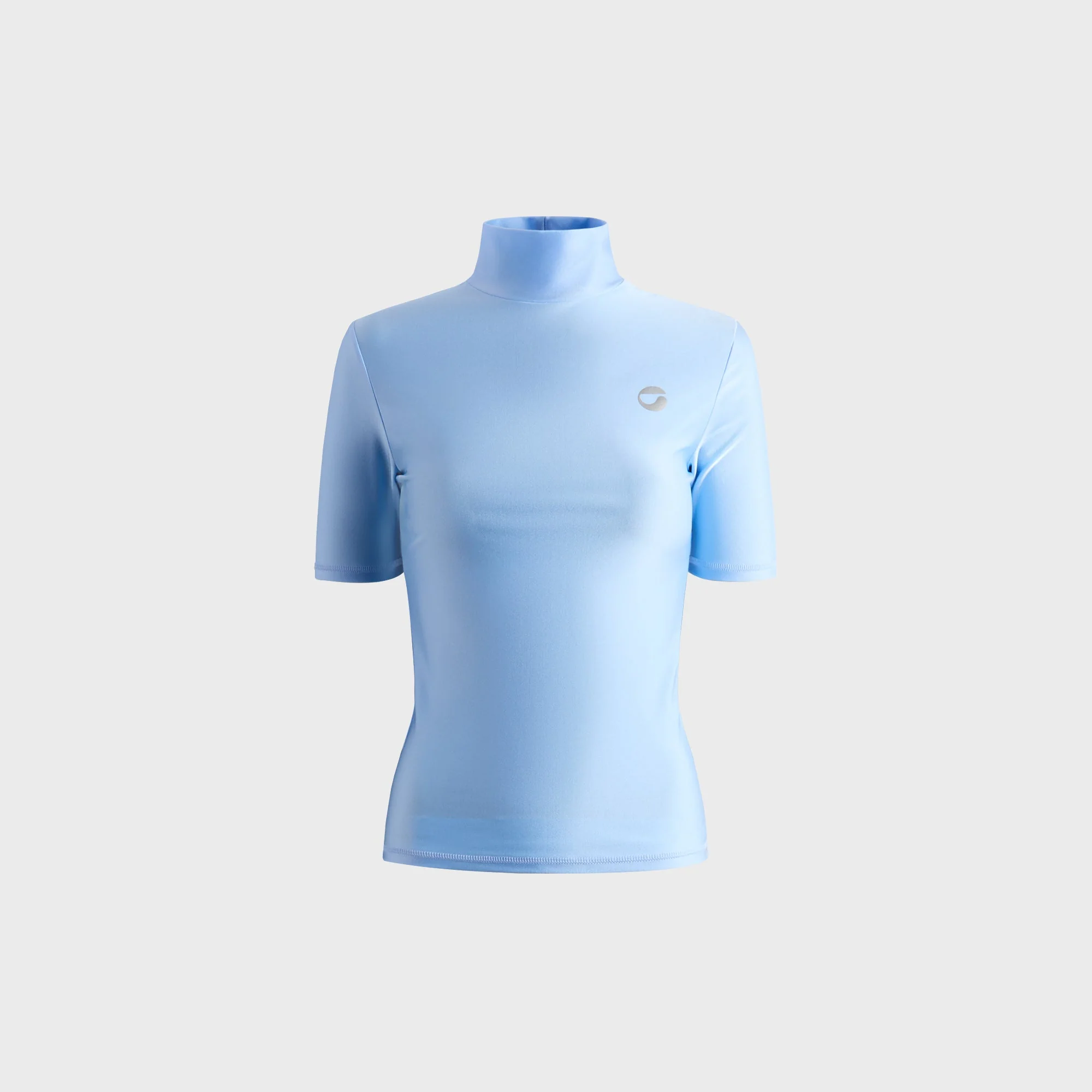 High Neck Fitted Top