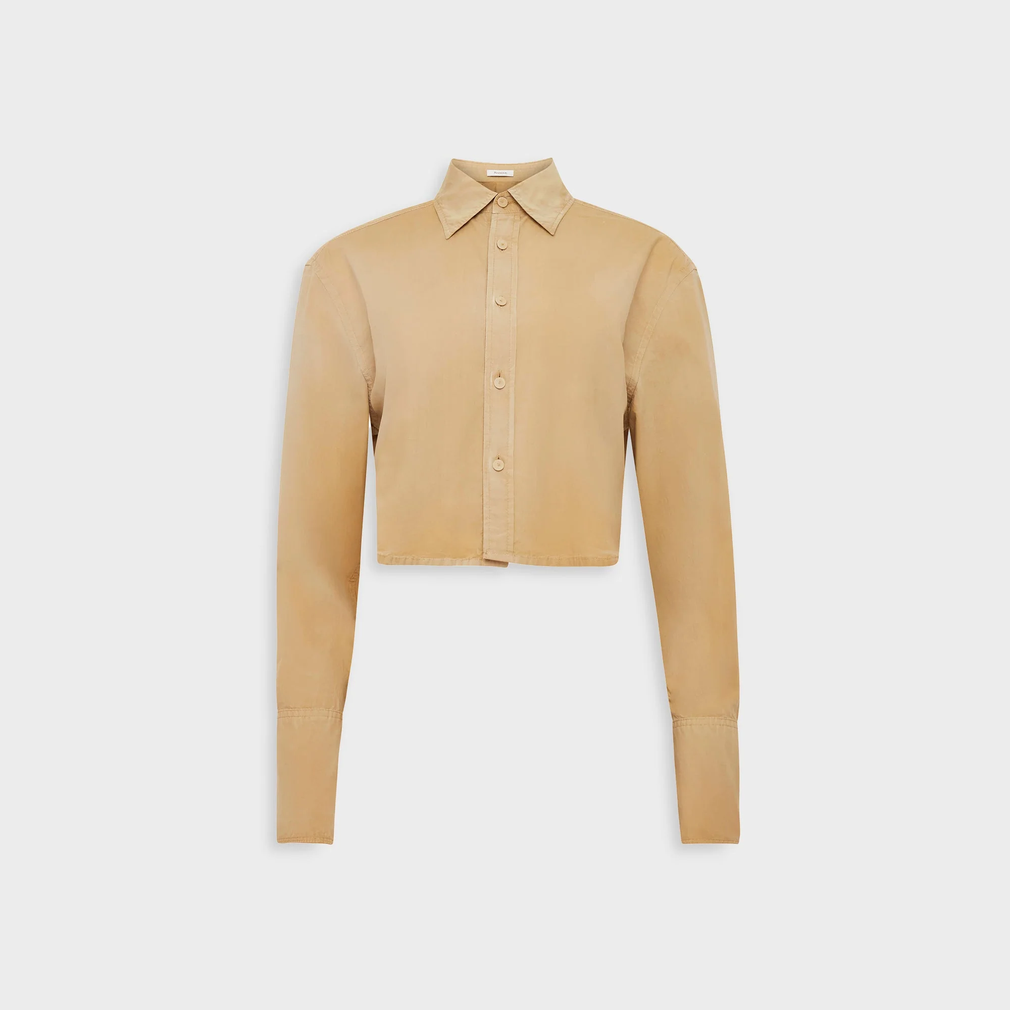 Garment Dye Cropped Shirt