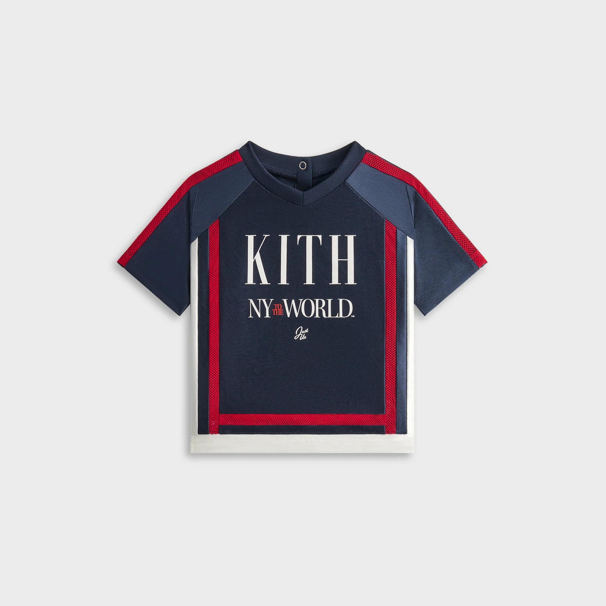 Kith Baby New York to the World Faille Leon Jersey