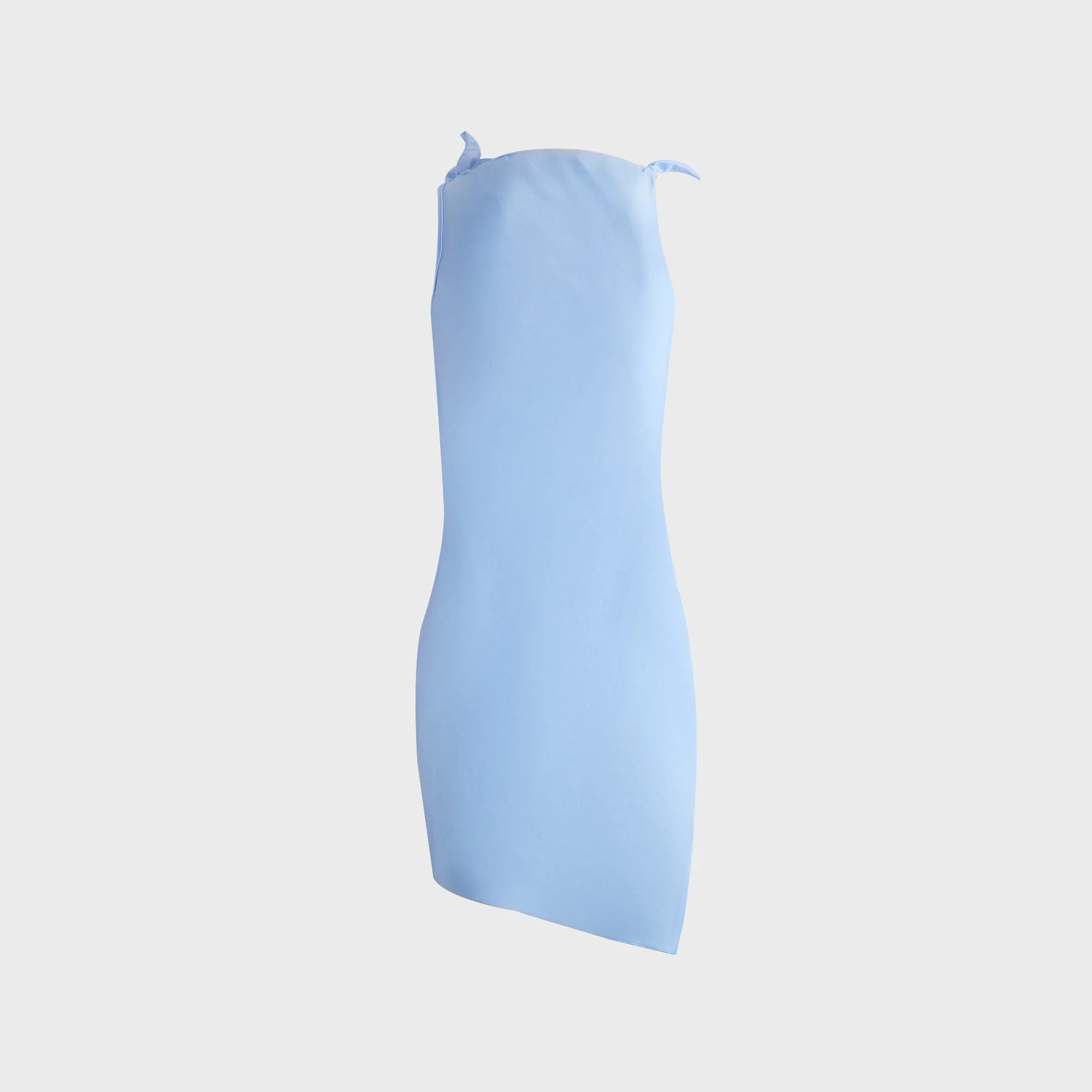 Asymmetric Flower Mini Dress
