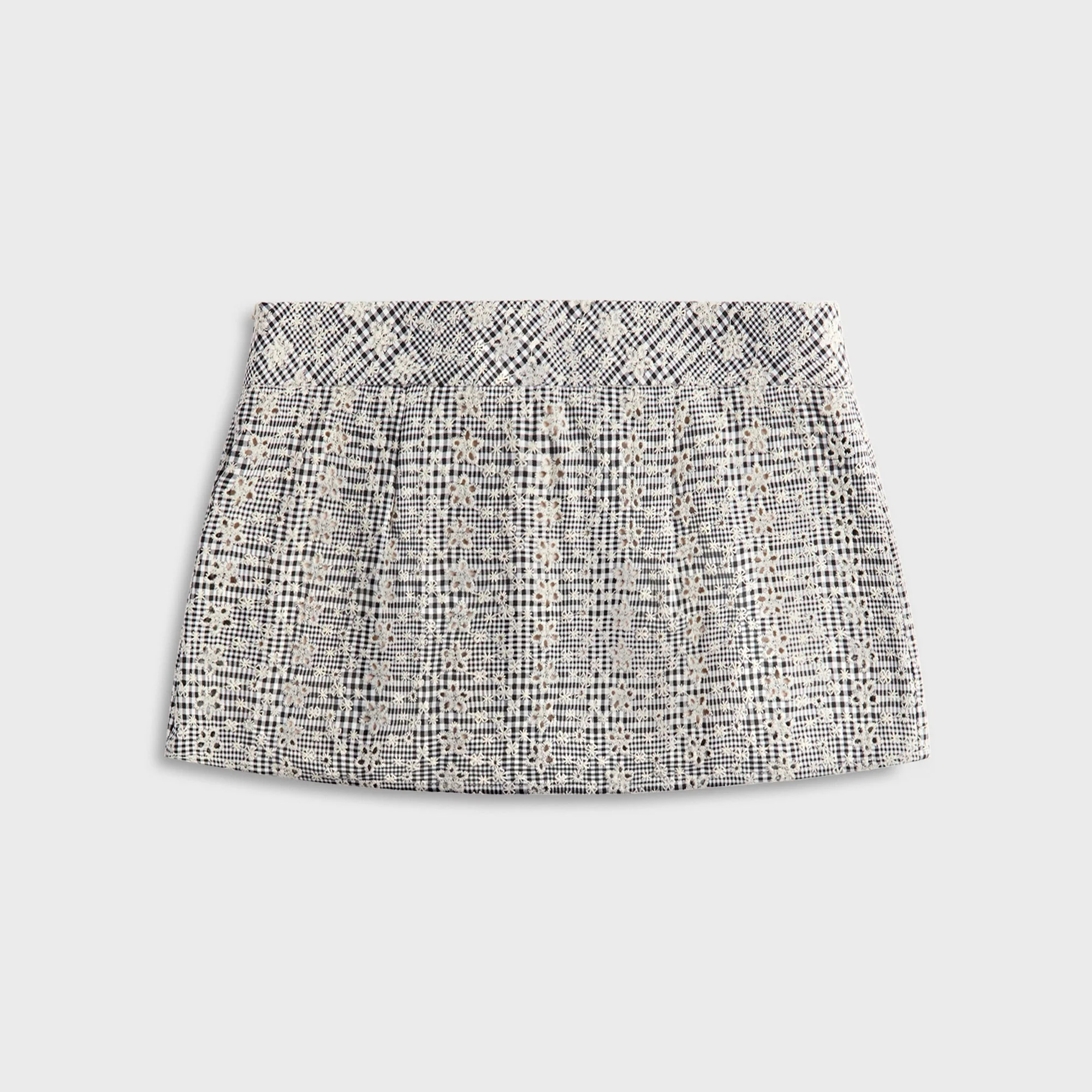 Floriane Gingham Mini Skirt with Shorts
