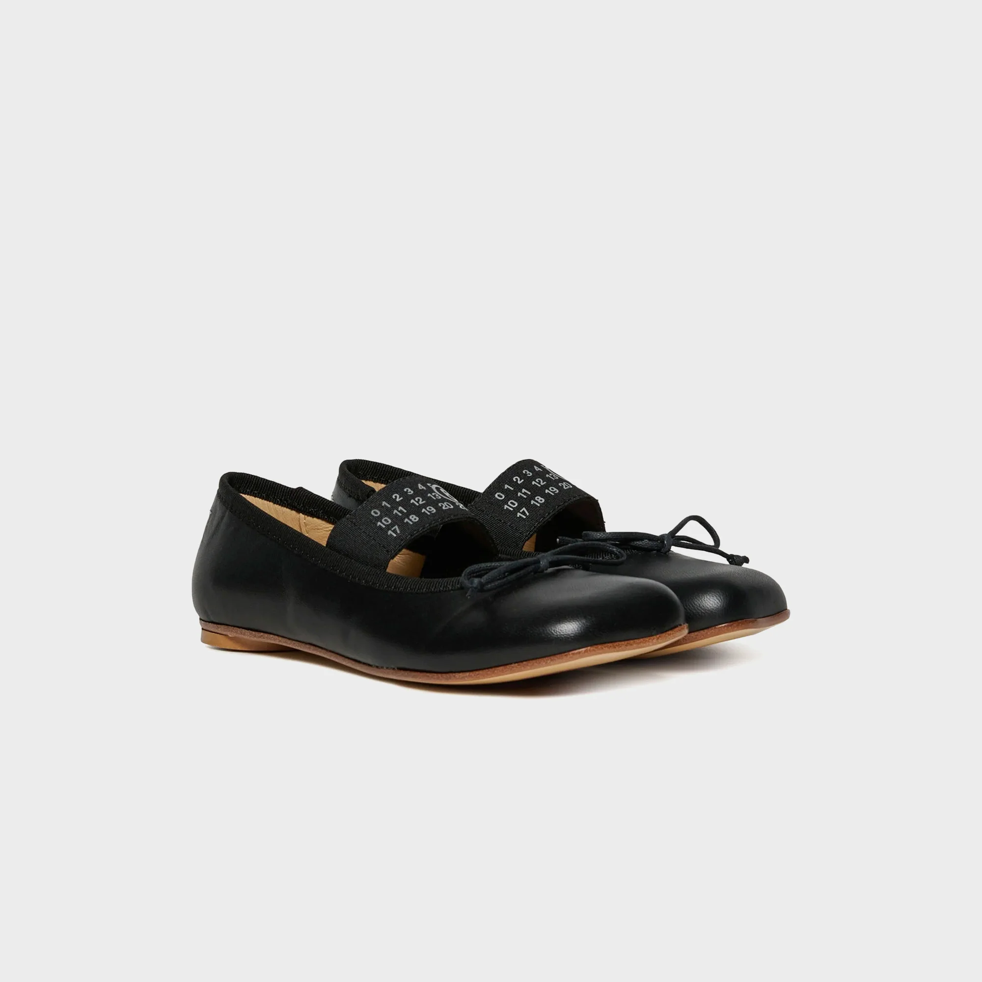 Kids Leather Anatomical Toe Ballet Flats