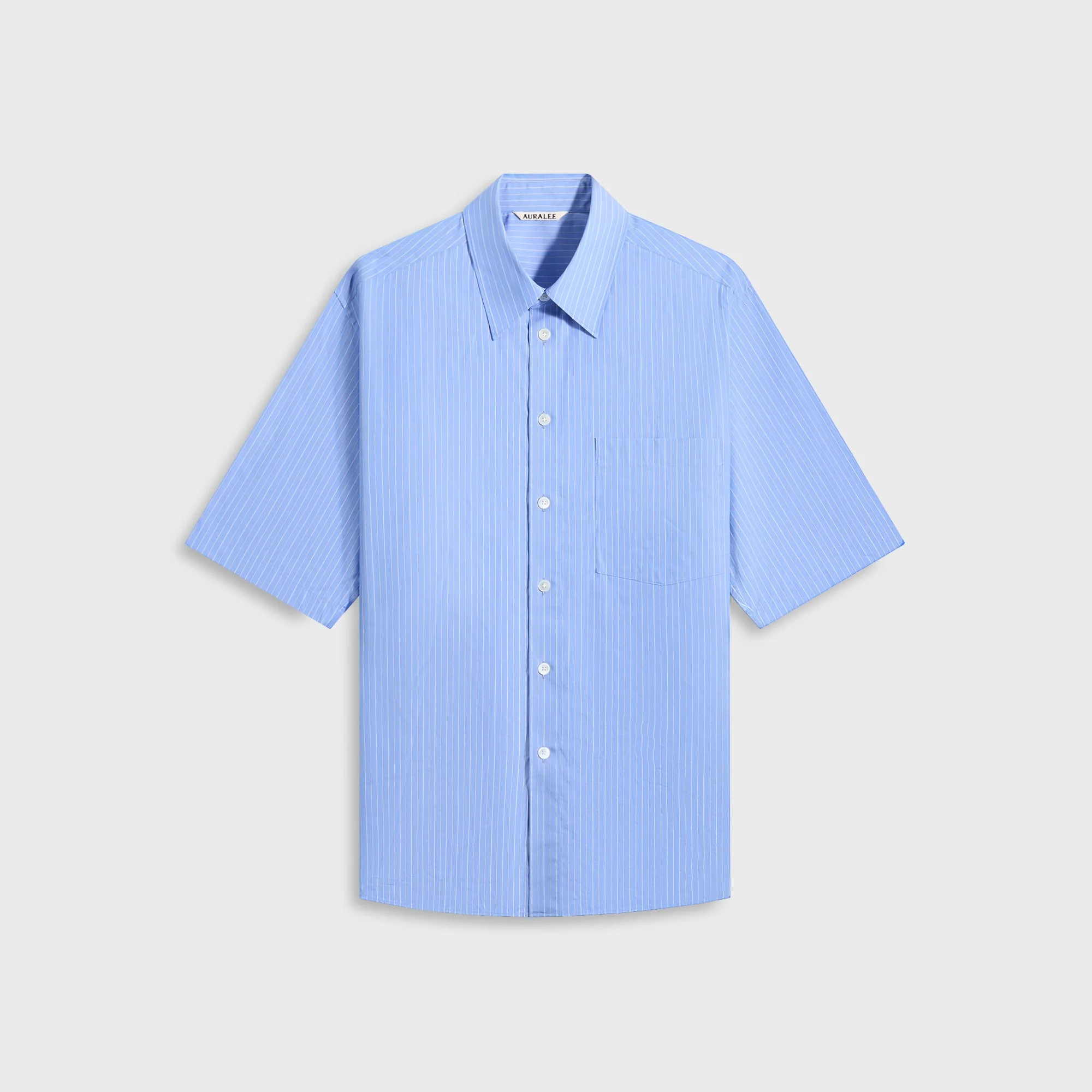 Suvin High Count Cloth Stripe Half Sleeved Shirt