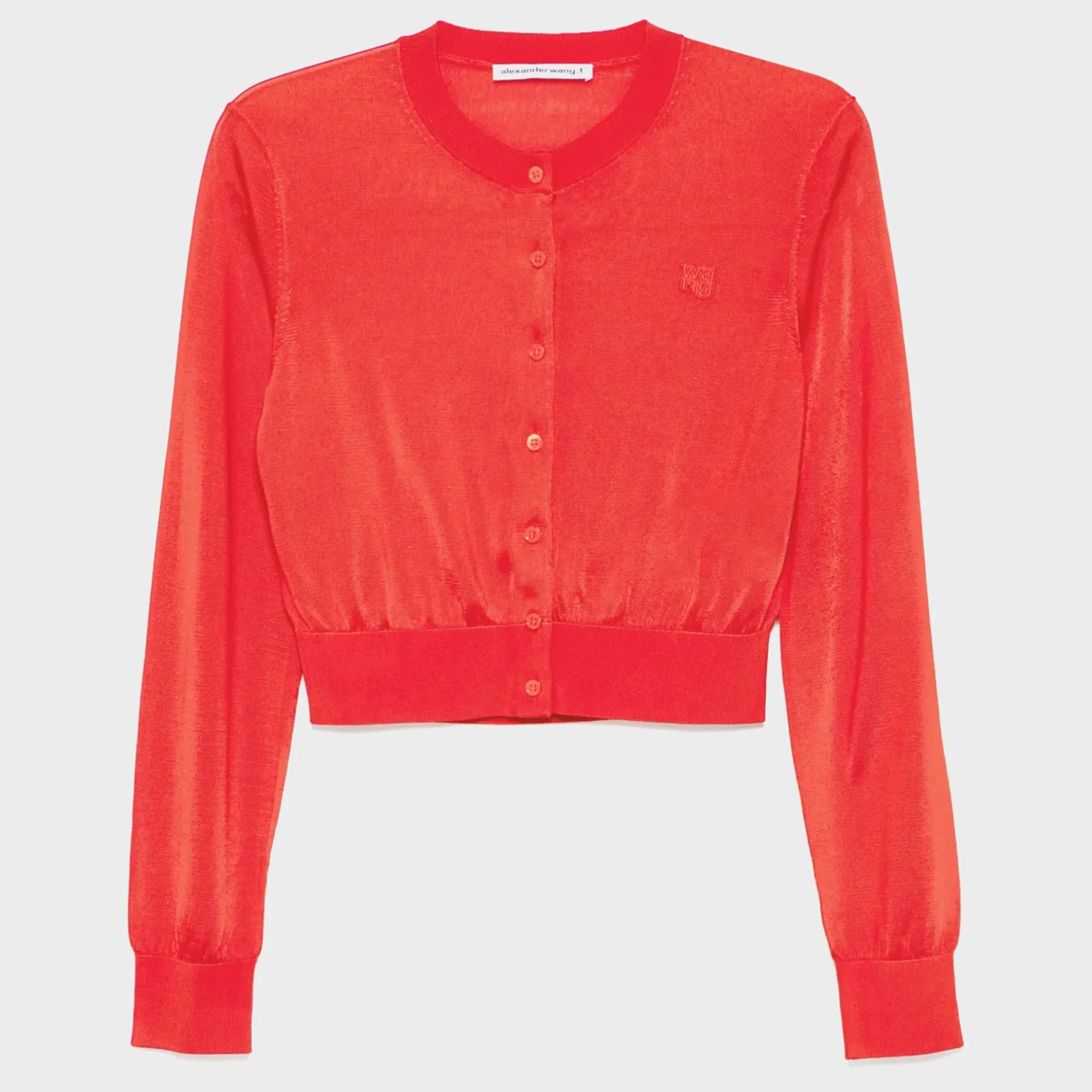 Cropped Crewneck Cardigan