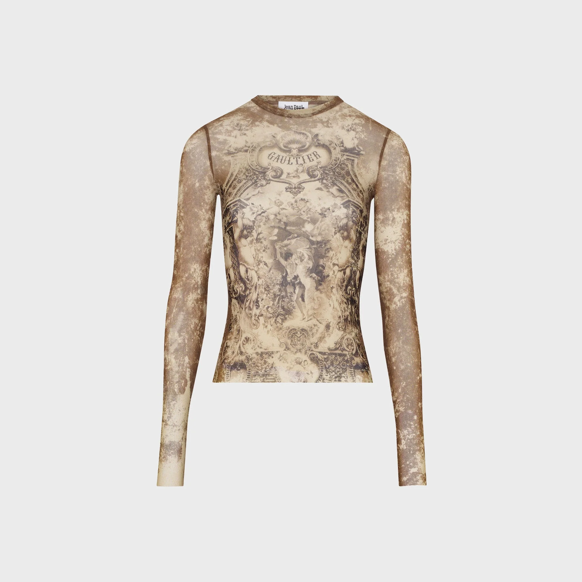 Mesh Long Sleeves Top