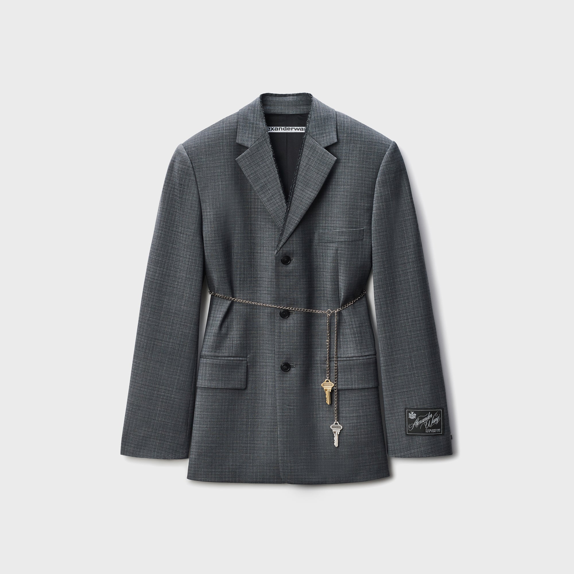 Tailored Blazer with Chain