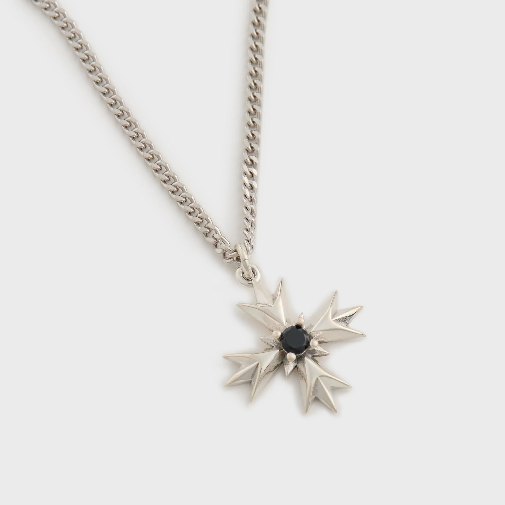 Crest+Black Crystal Necklace