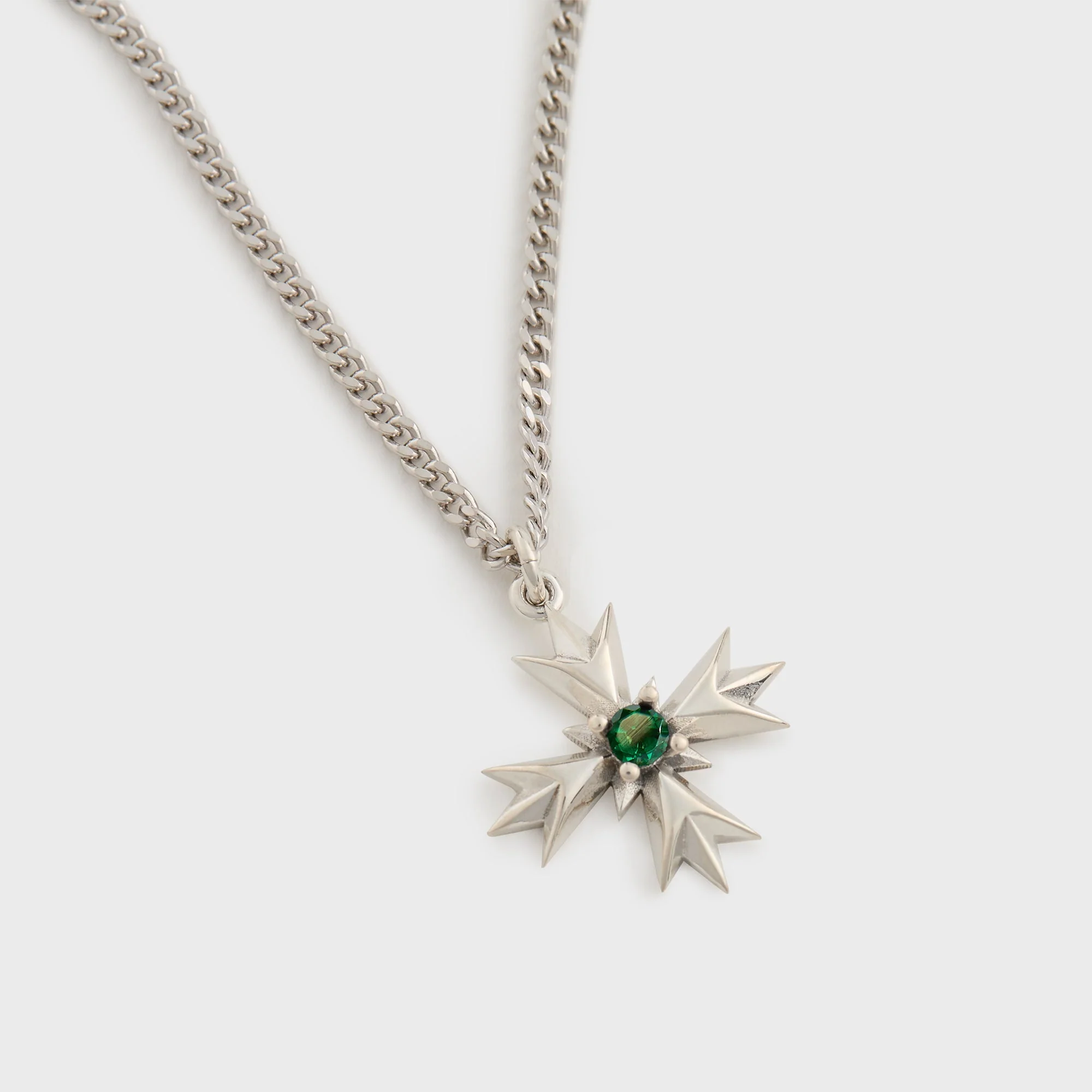 Crest+Green Crystal Necklace