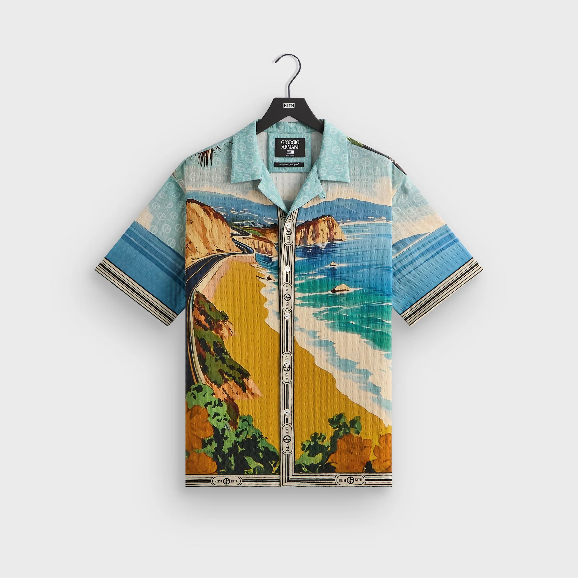 Giorgio Armani & Kith Malibu Short Sleeve Thompson Camp Collar Shirt