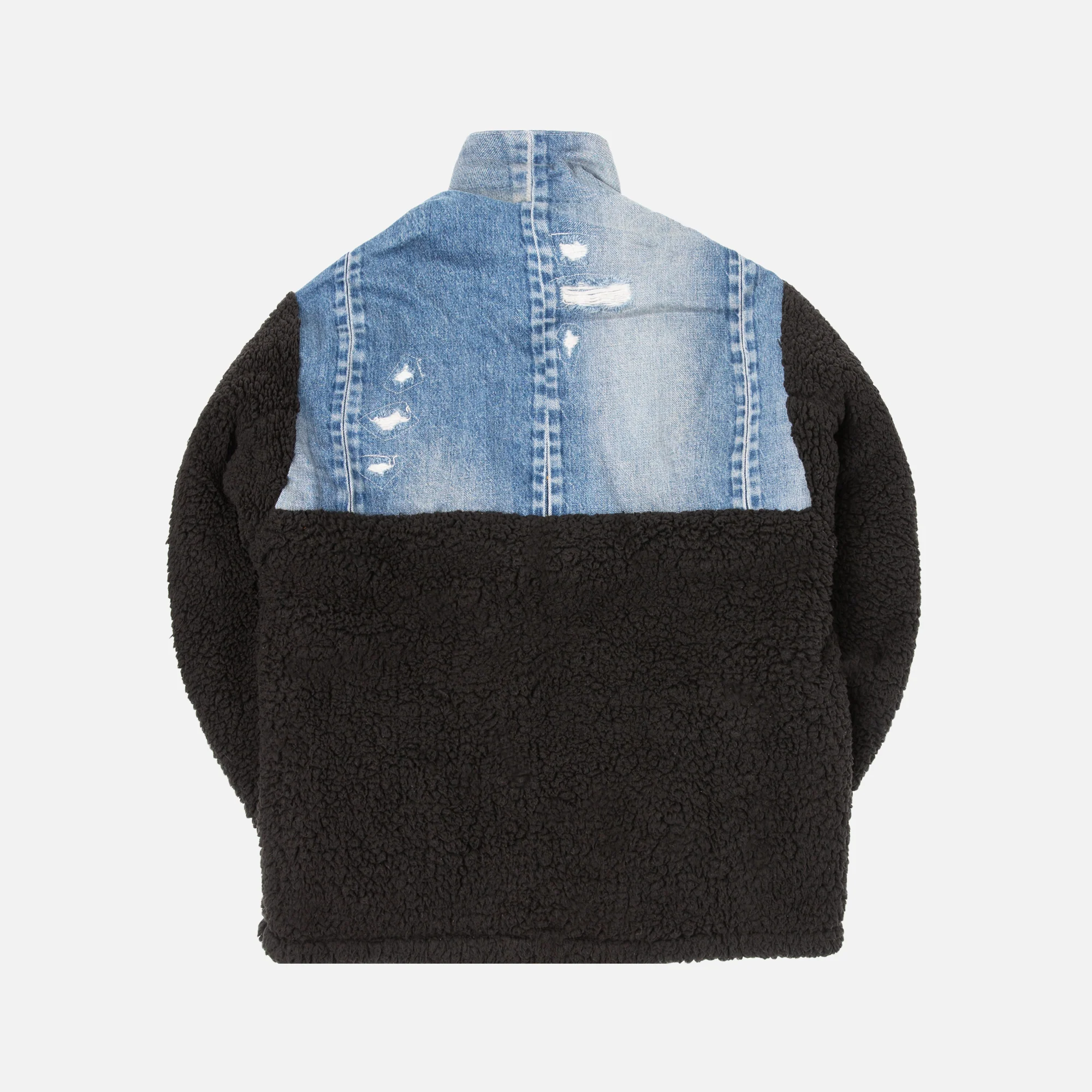 Denim Sherpa Hi-Tech Zip Pullover