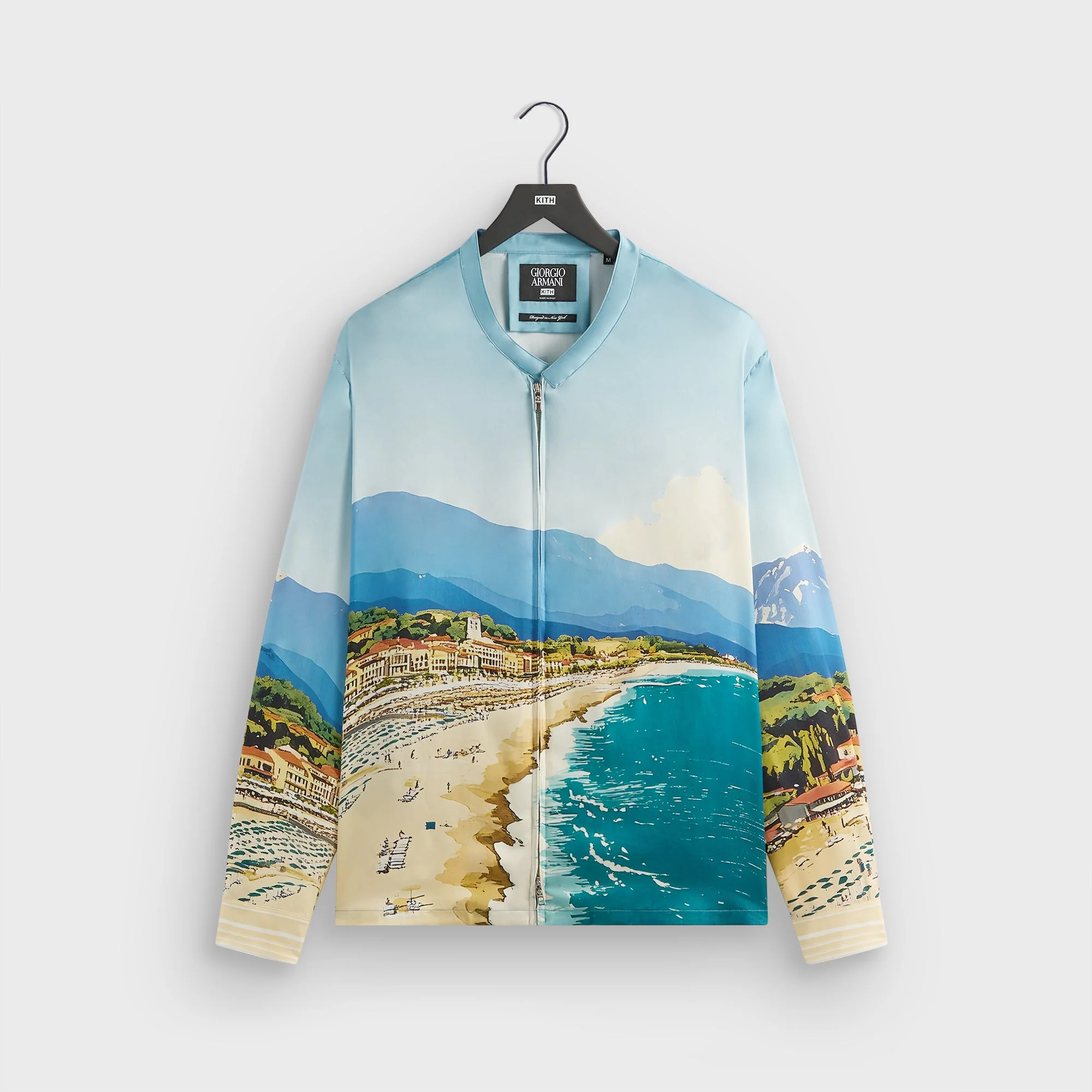 Giorgio Armani & Kith Forte dei Marmi Long Sleeve Zip-Up Shirt