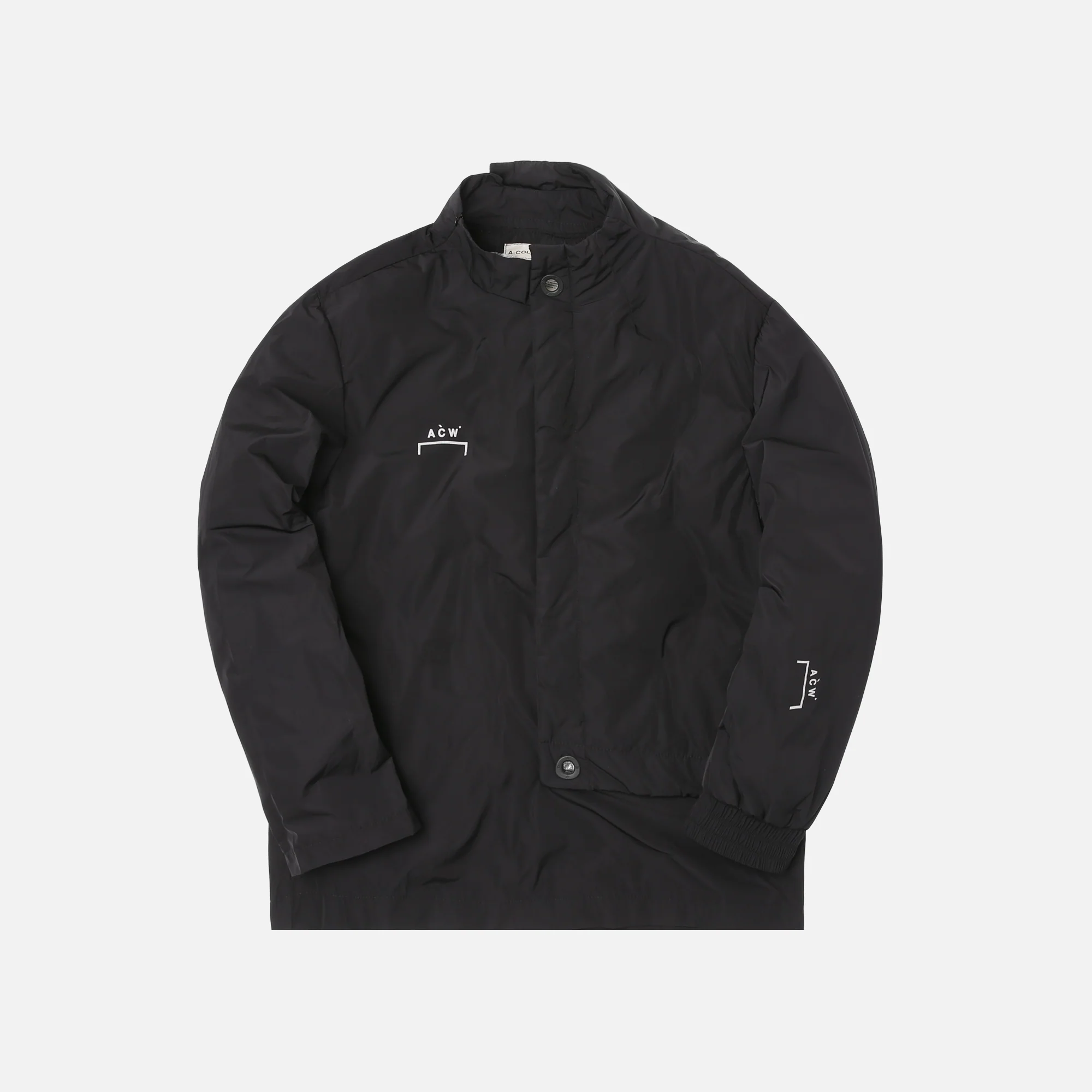 Padded Paneled Crewneck