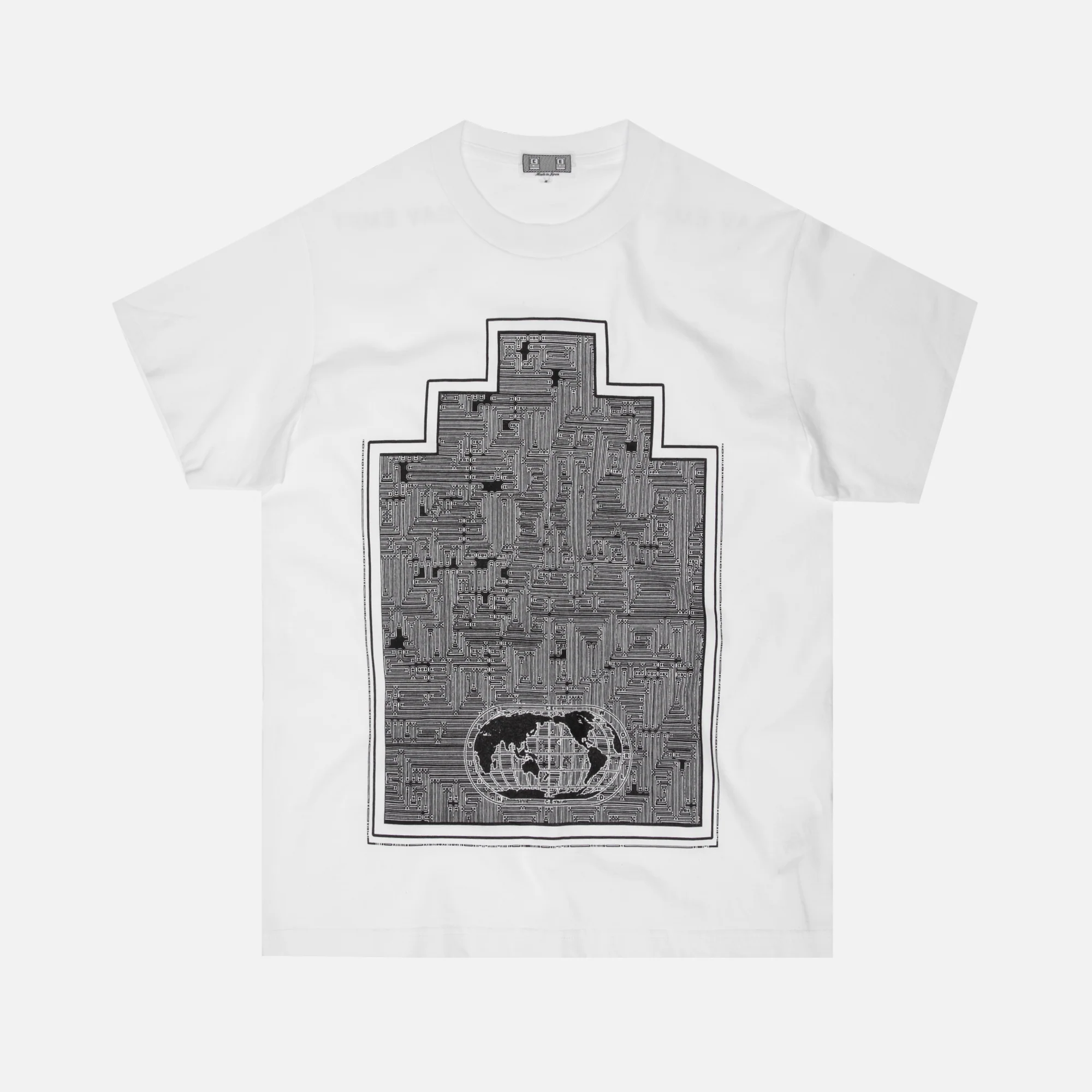 World Map Ziggurat Tee