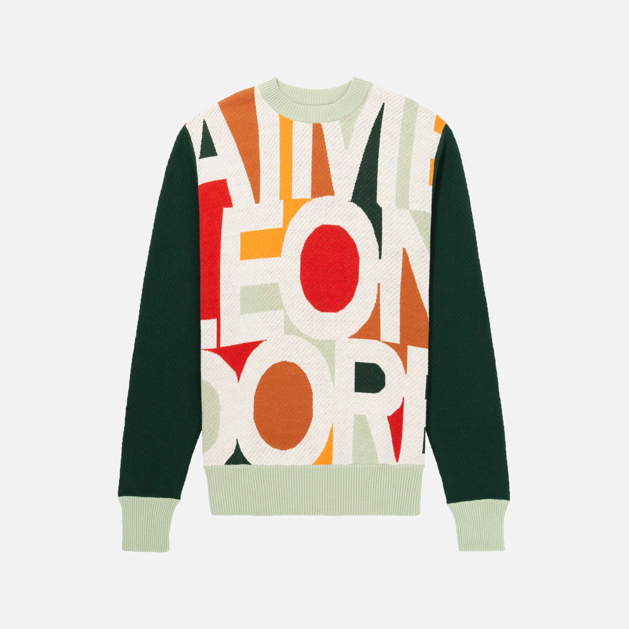 Blown Print Knit Sweater