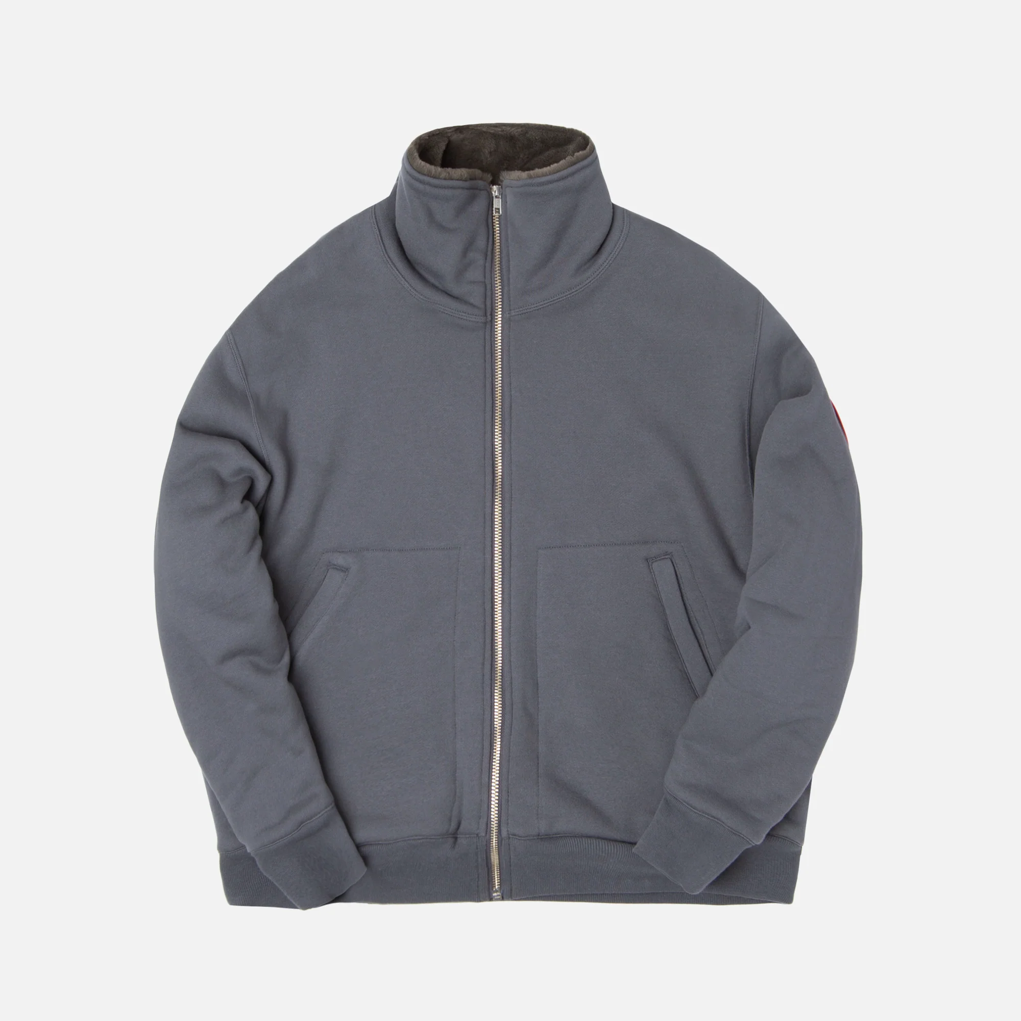 Furry Lining Zip Sweat
