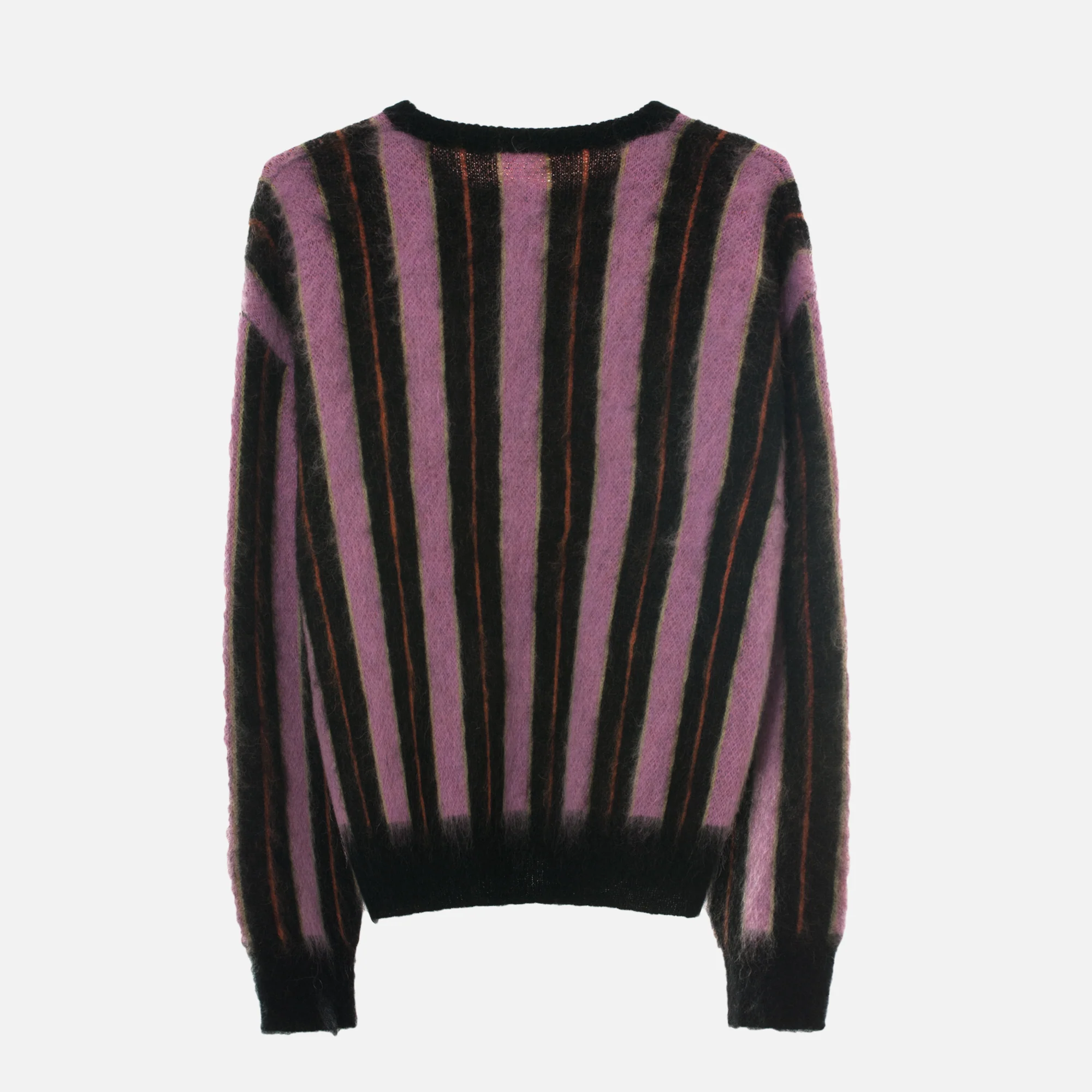 Vertical Striped Mohair Sweater