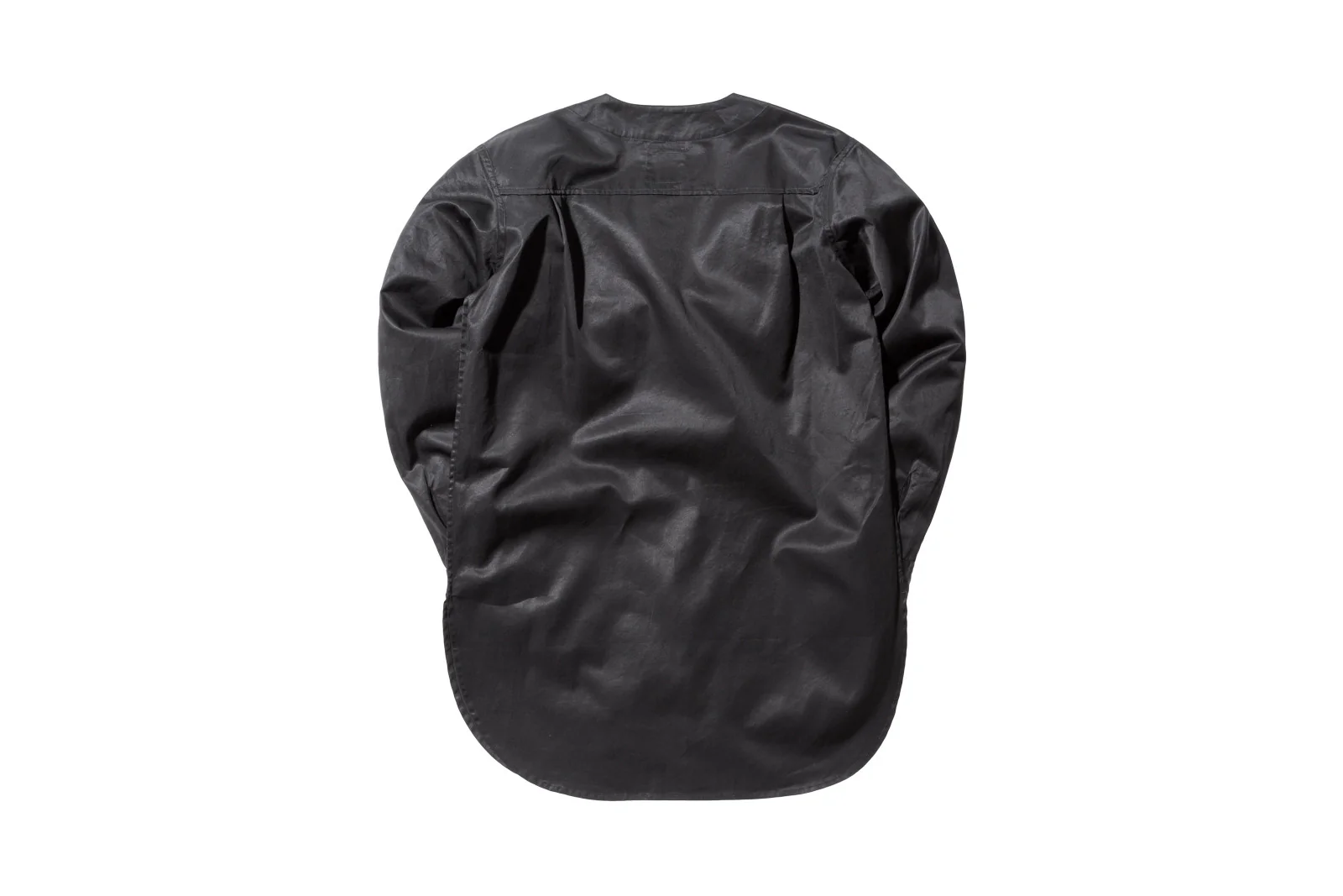 Collarless Shirt Coat