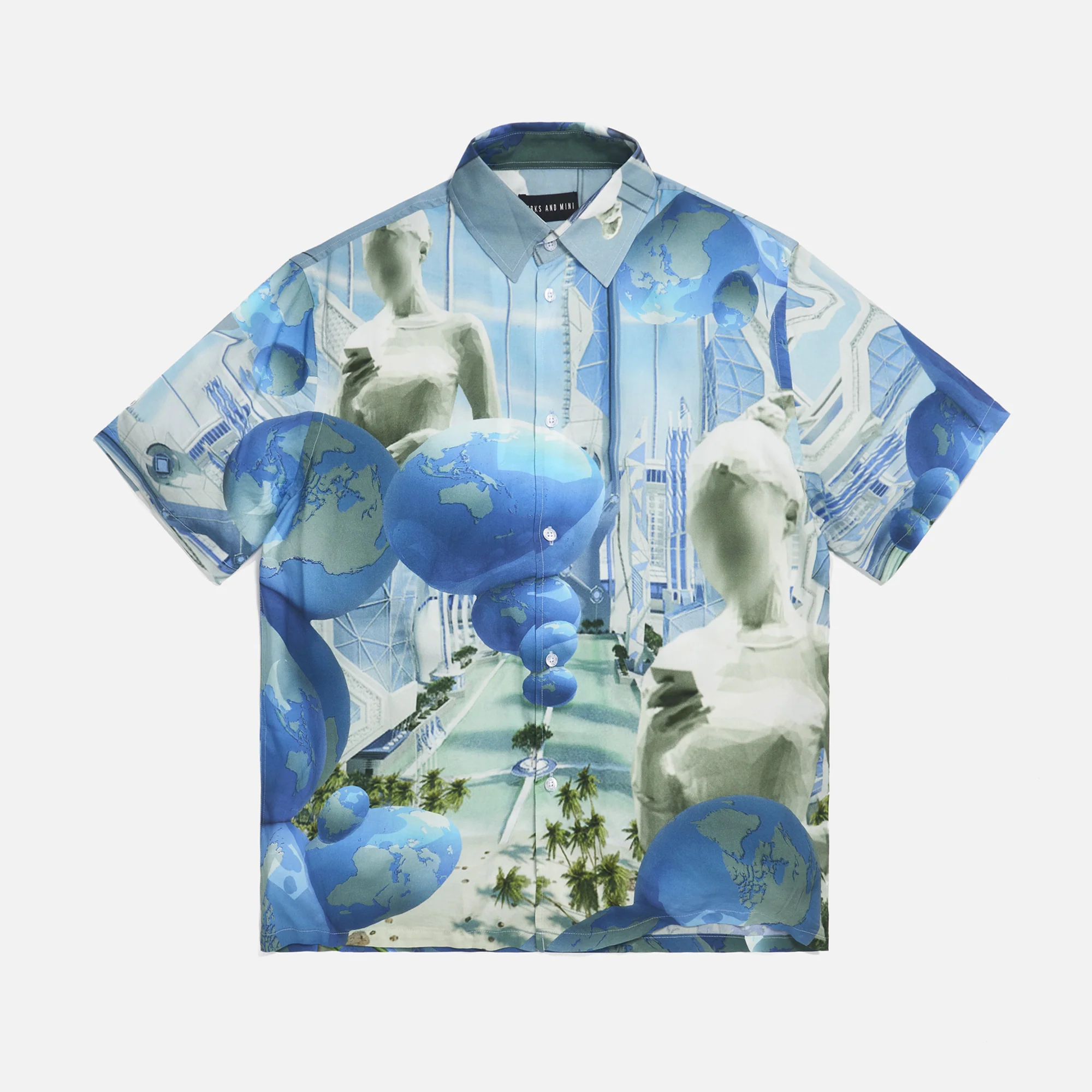 Blue Planet Button-Up Shirt