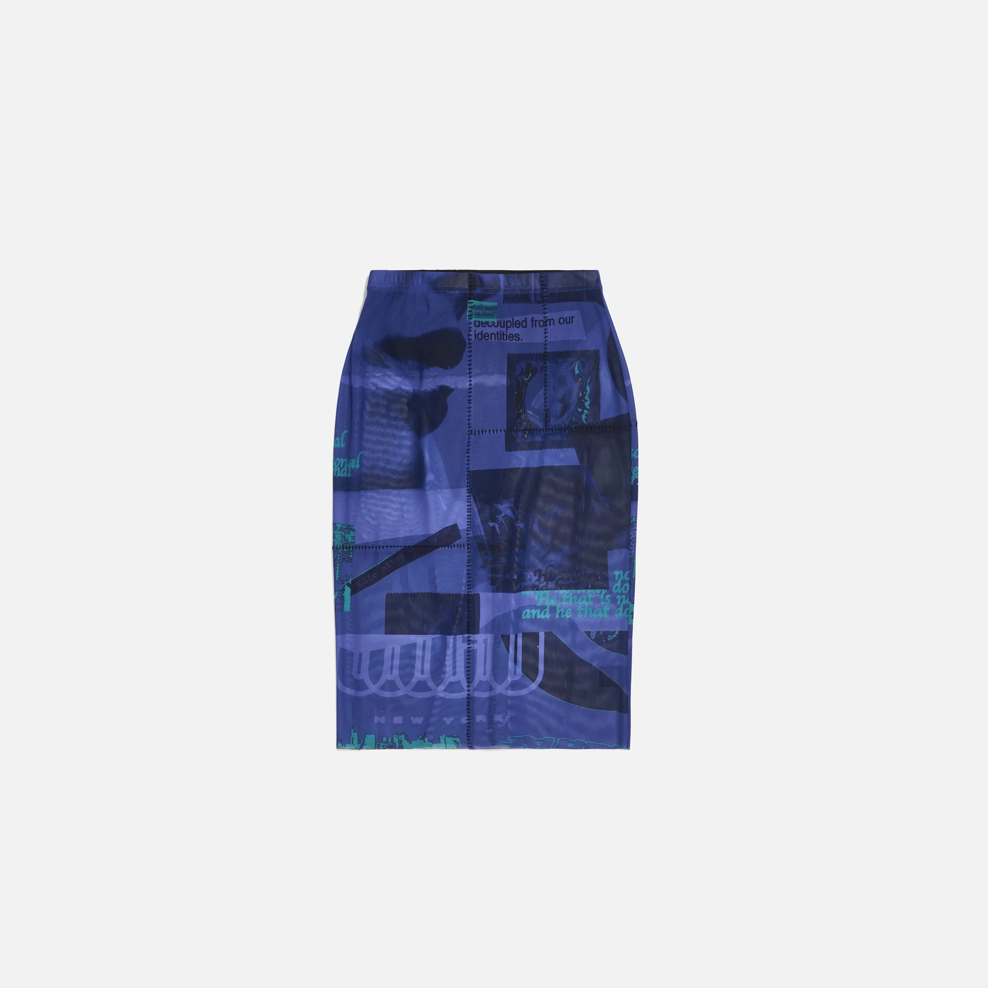 Print Mesh Skirt