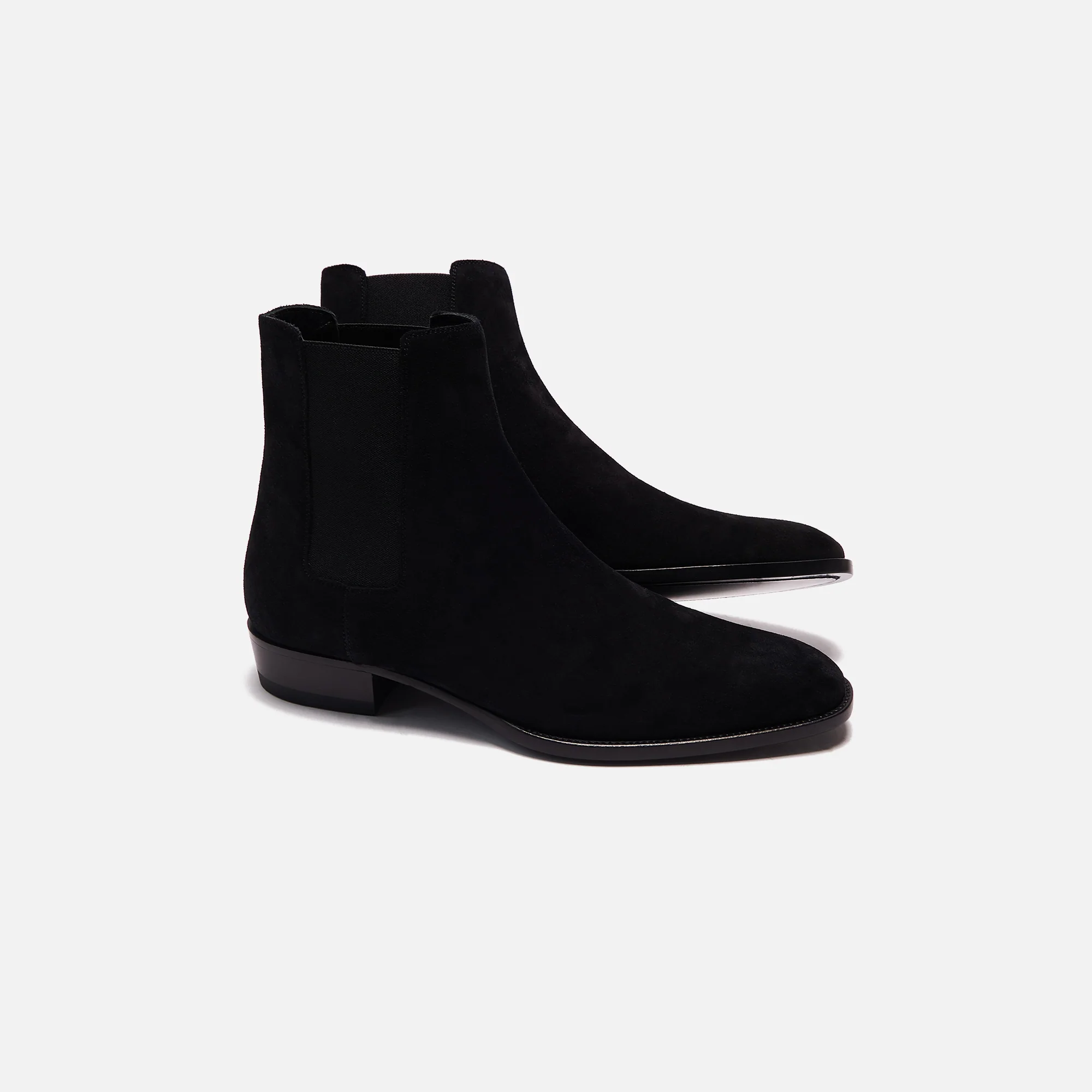 Mid Heel Leather Upp