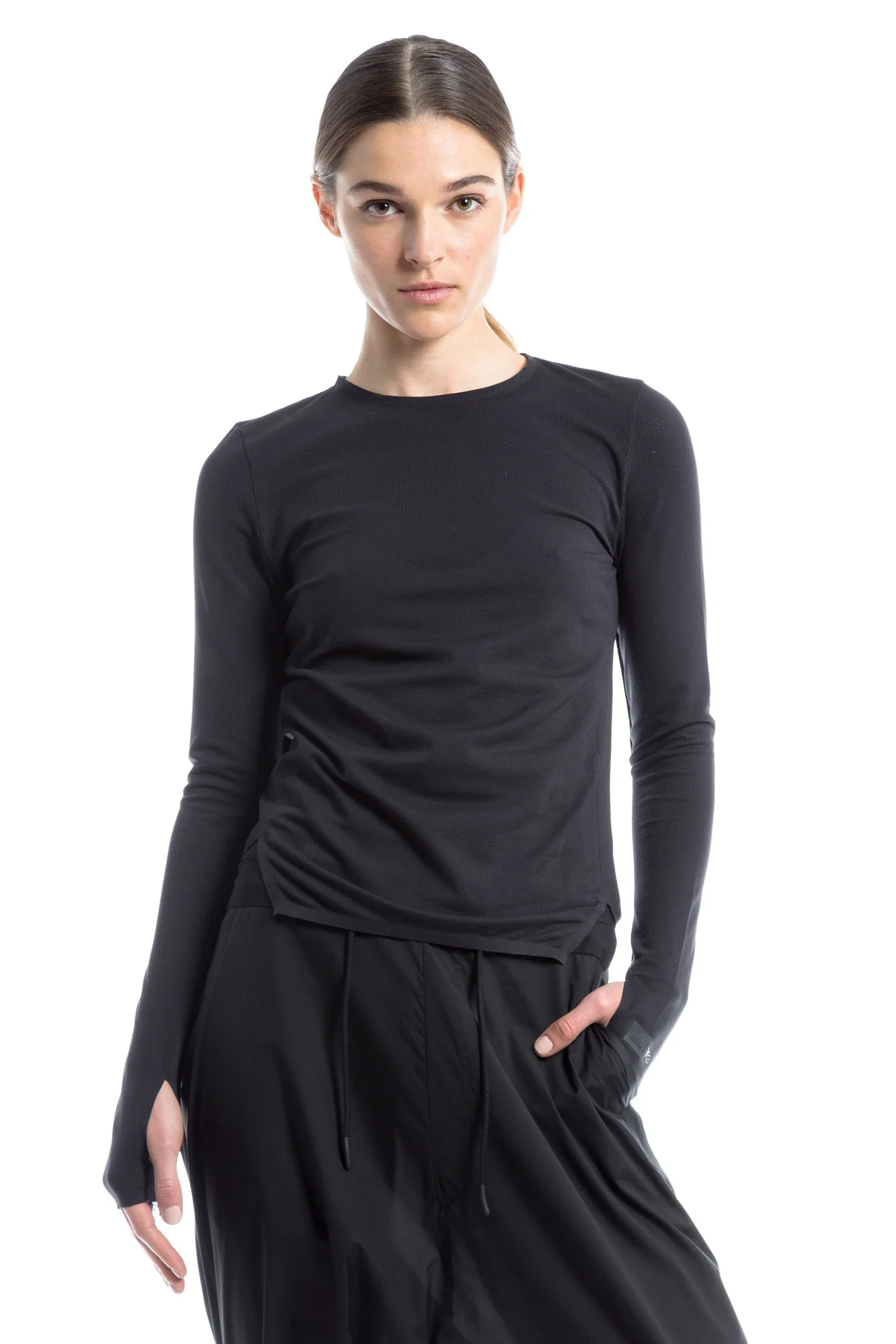 Y-3 SPORT WMNS Fine Knit L/S Top