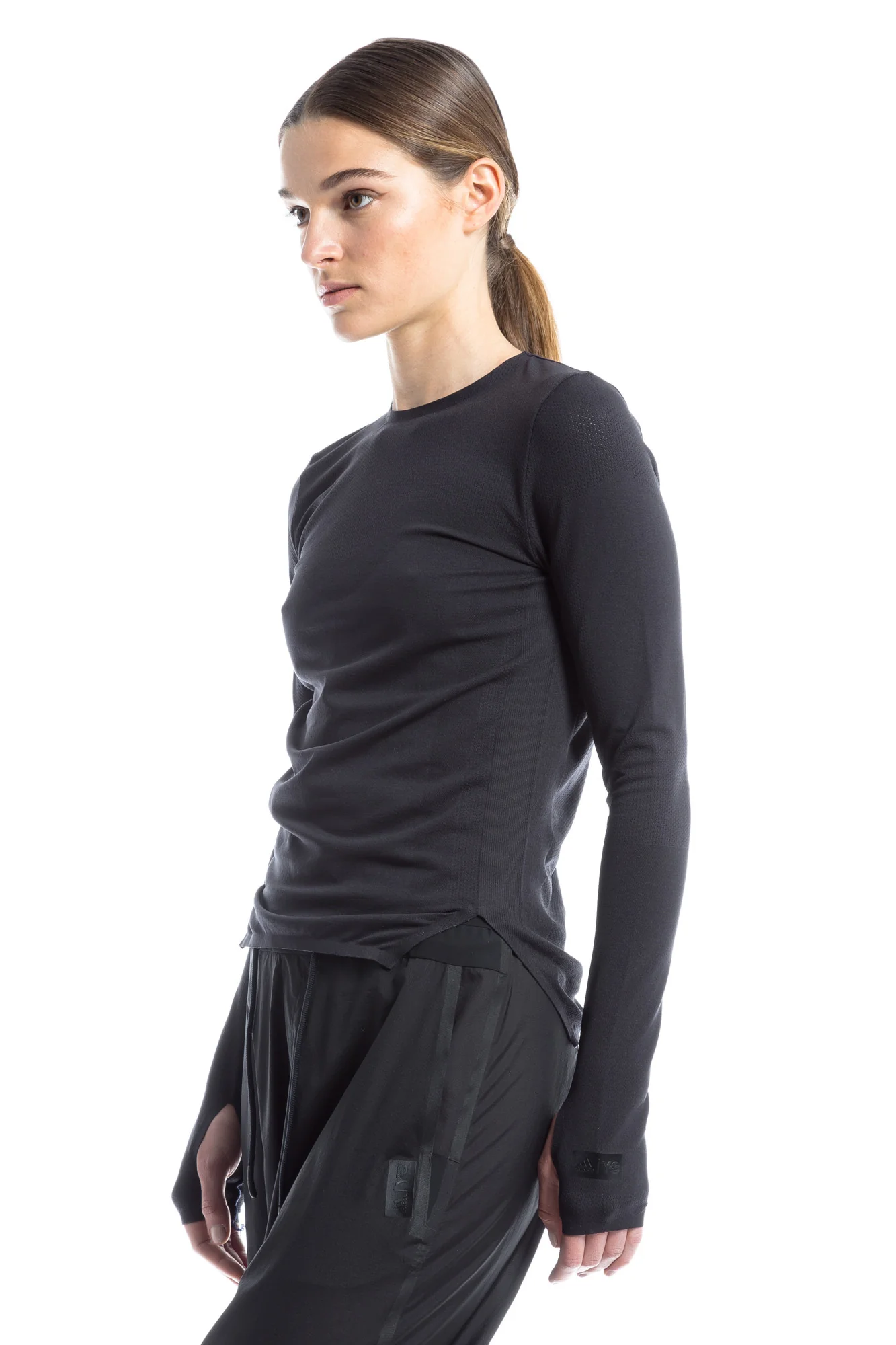 Y-3 SPORT WMNS Fine Knit L/S Top
