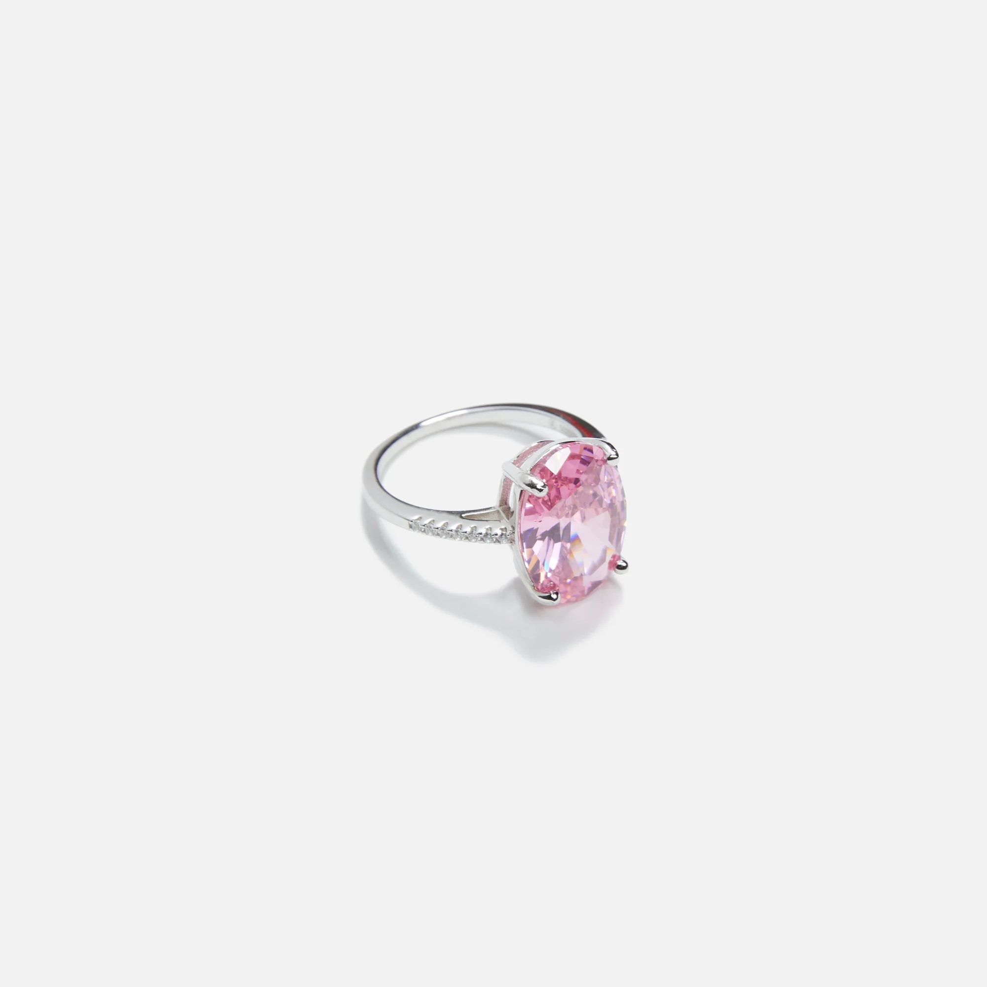 Crystal Oval Cocktail Ring
