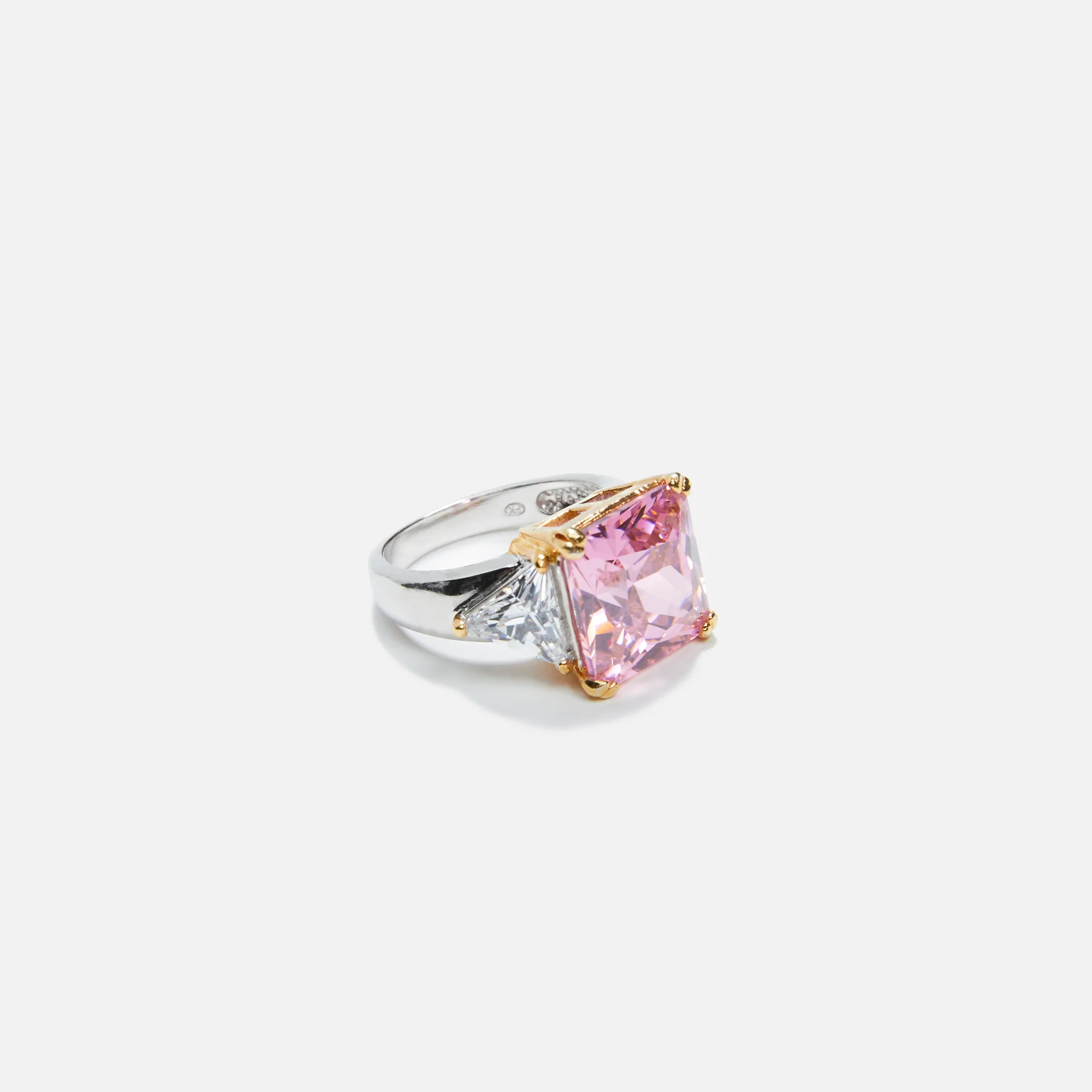 Square Crystal Cocktail Ring
