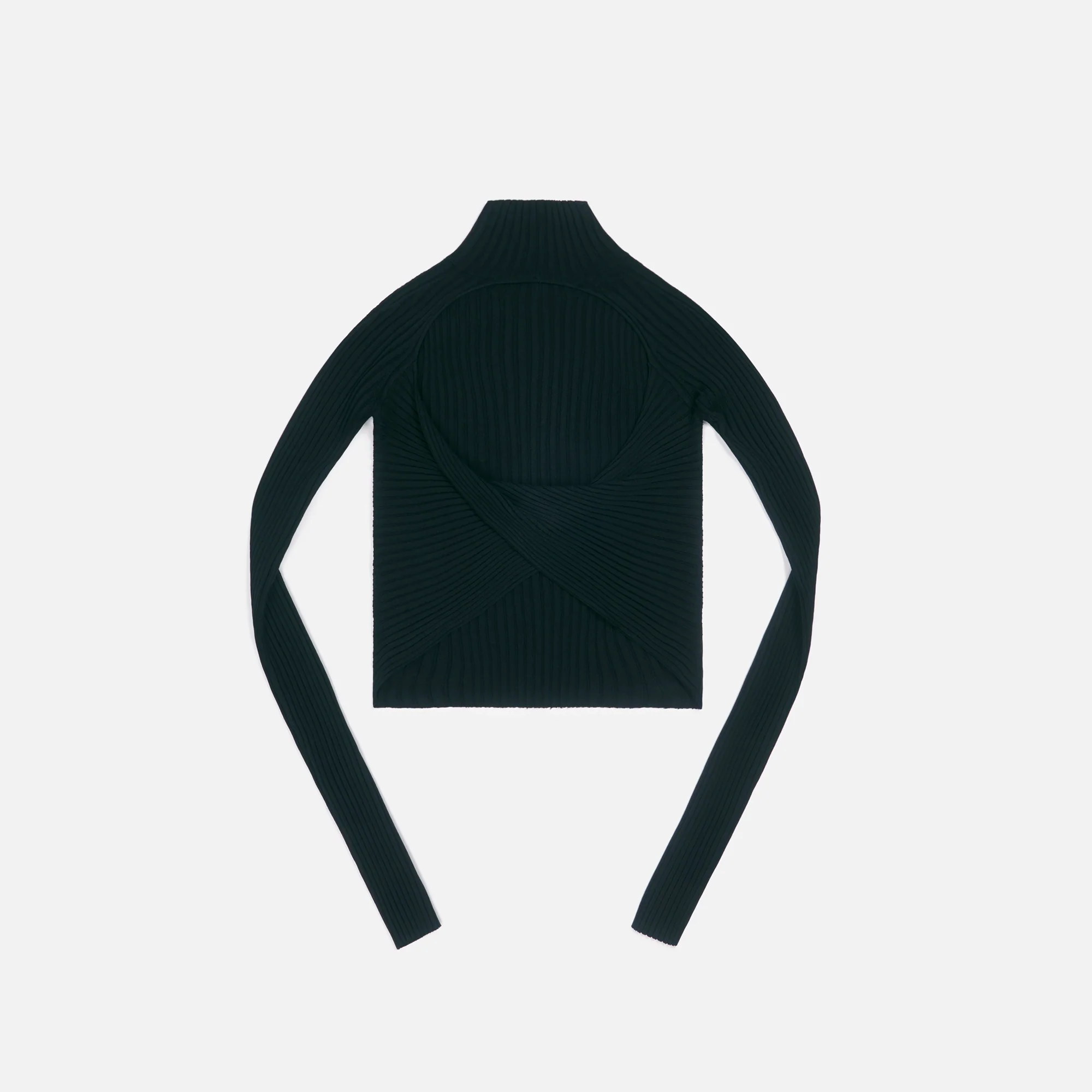 Shadow Rib Twist Back L/S Top