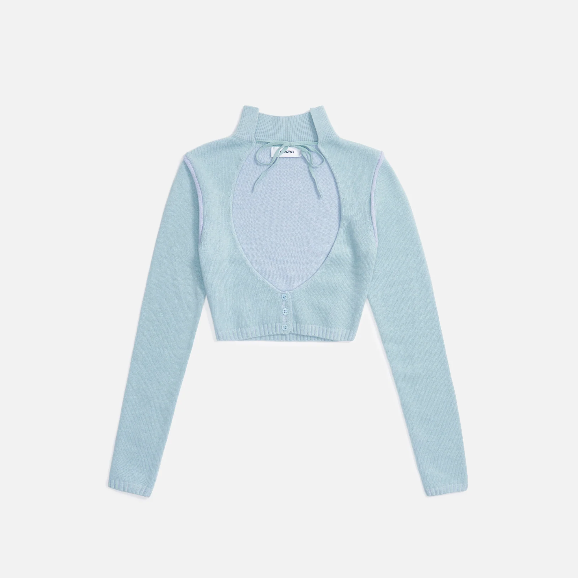 Knit Geo Cut Out Cardigan