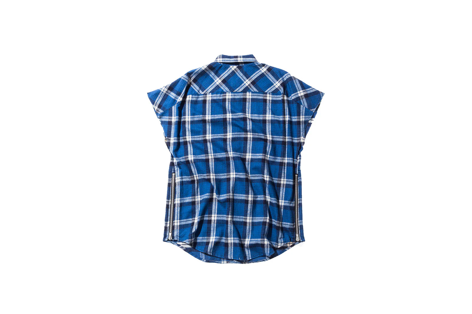 Sleeveless Flannel Shirt