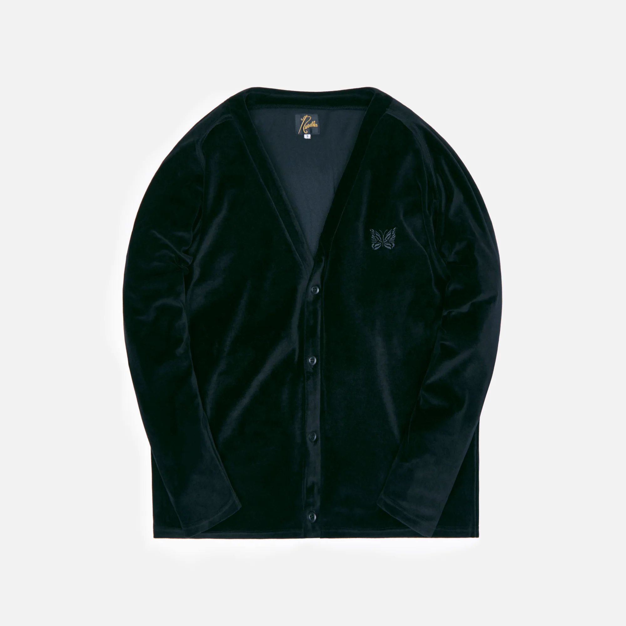 V Neck Cardigan C/PE Velour