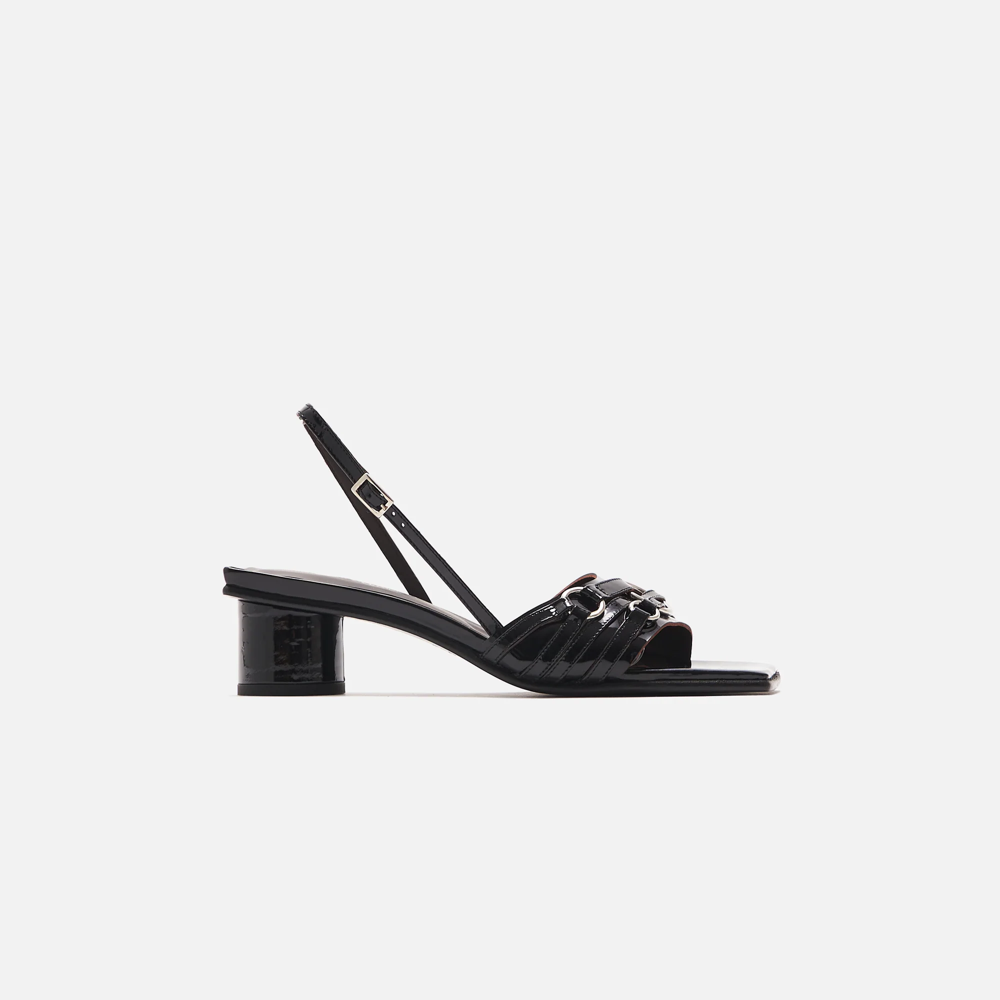 Patent Sandals