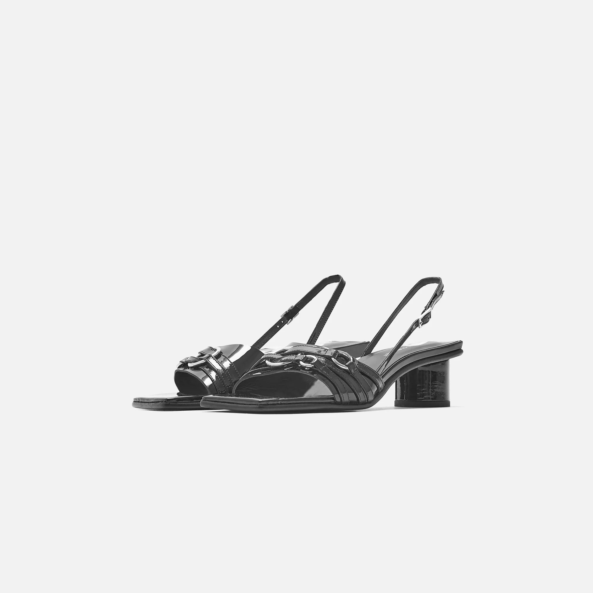 Patent Sandals