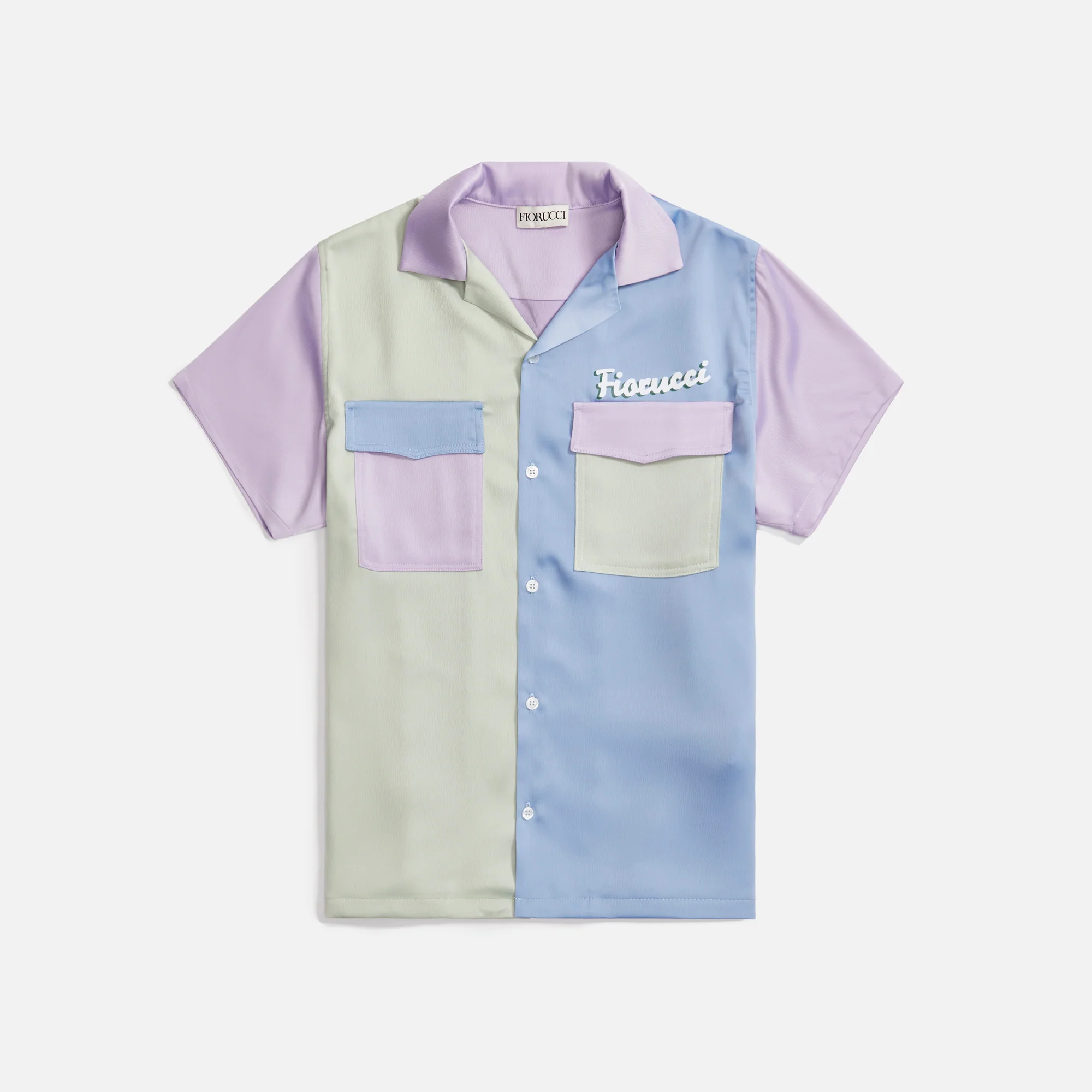 La Pesca Pastel Patch Bowling Shirt