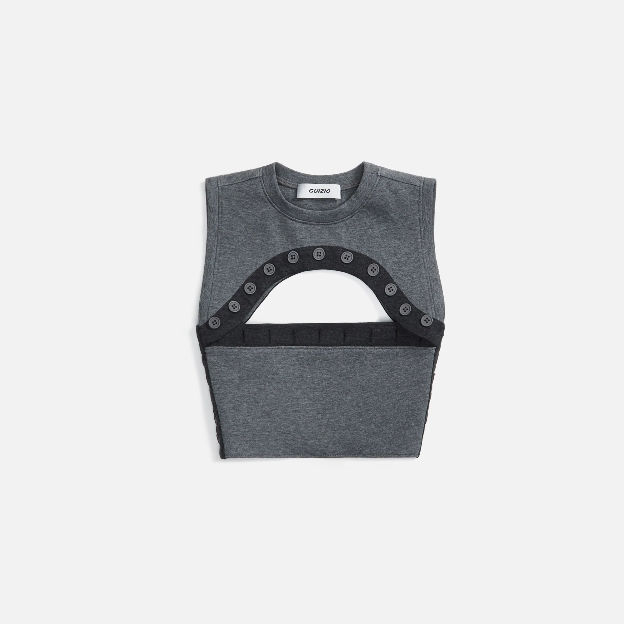 Button Placket Knit Tank