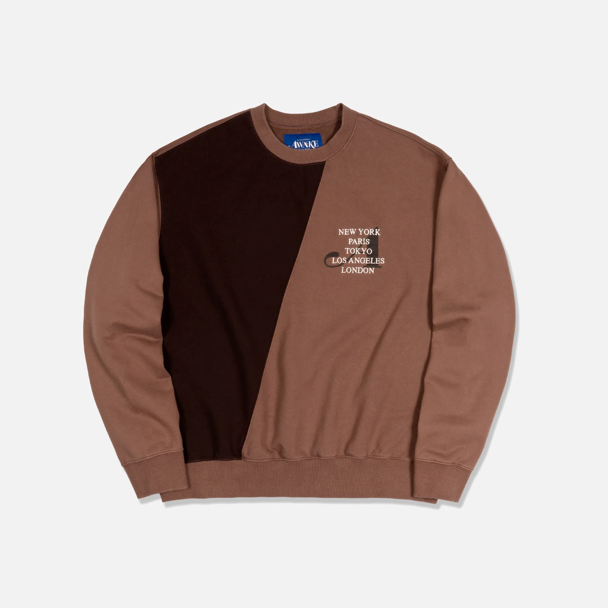 NY Two-Tone Split City Crewneck