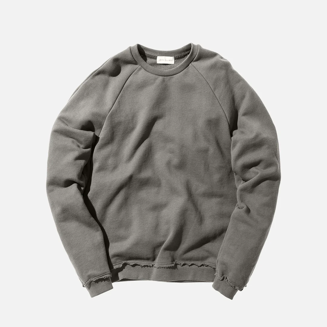 Raw Edge Raglan Crew