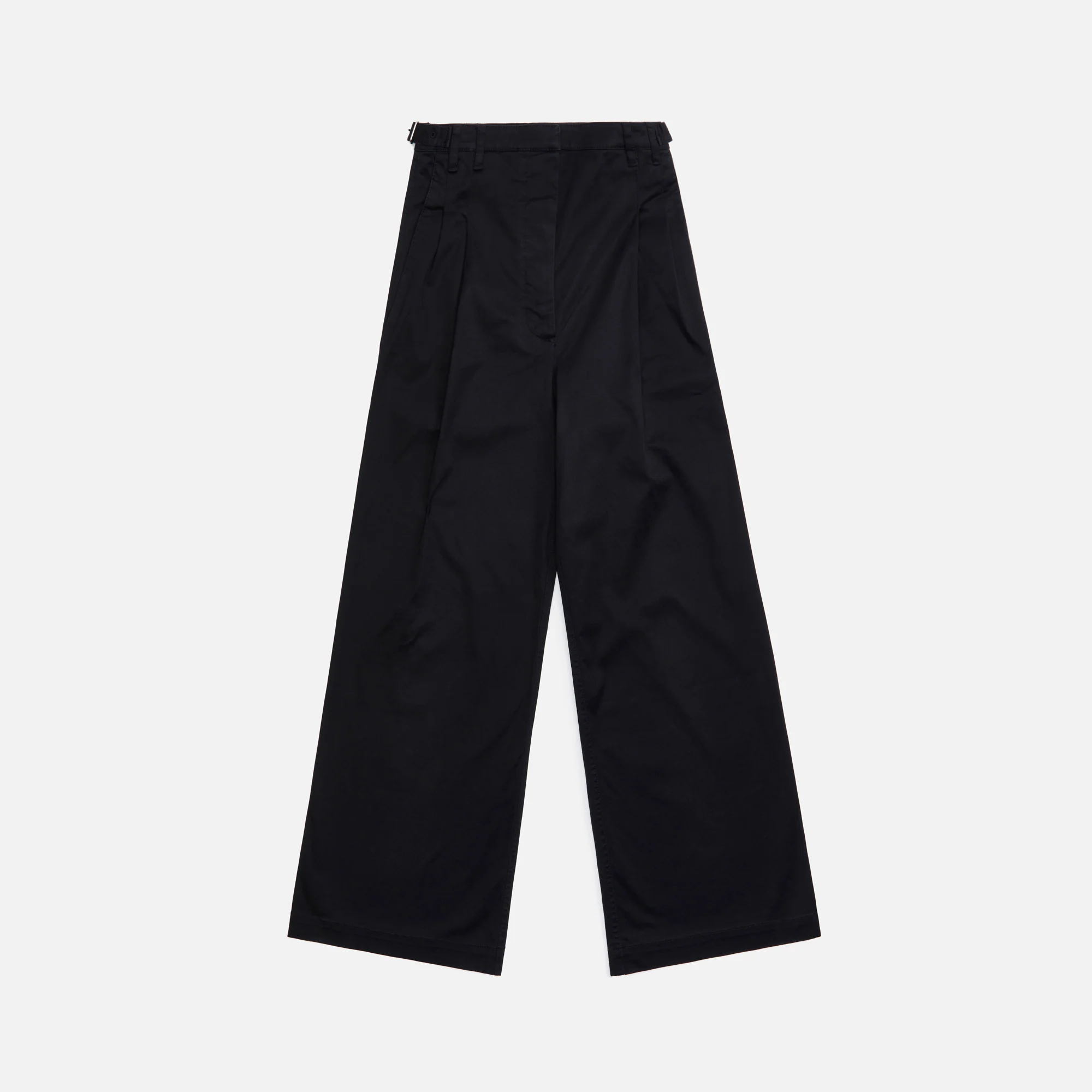 Cotton Twill Wide Leg Pants