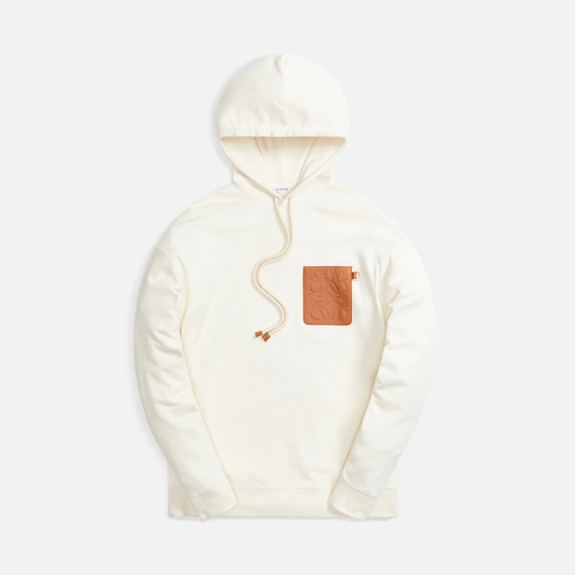 Anagram Leather Patch Hoodie