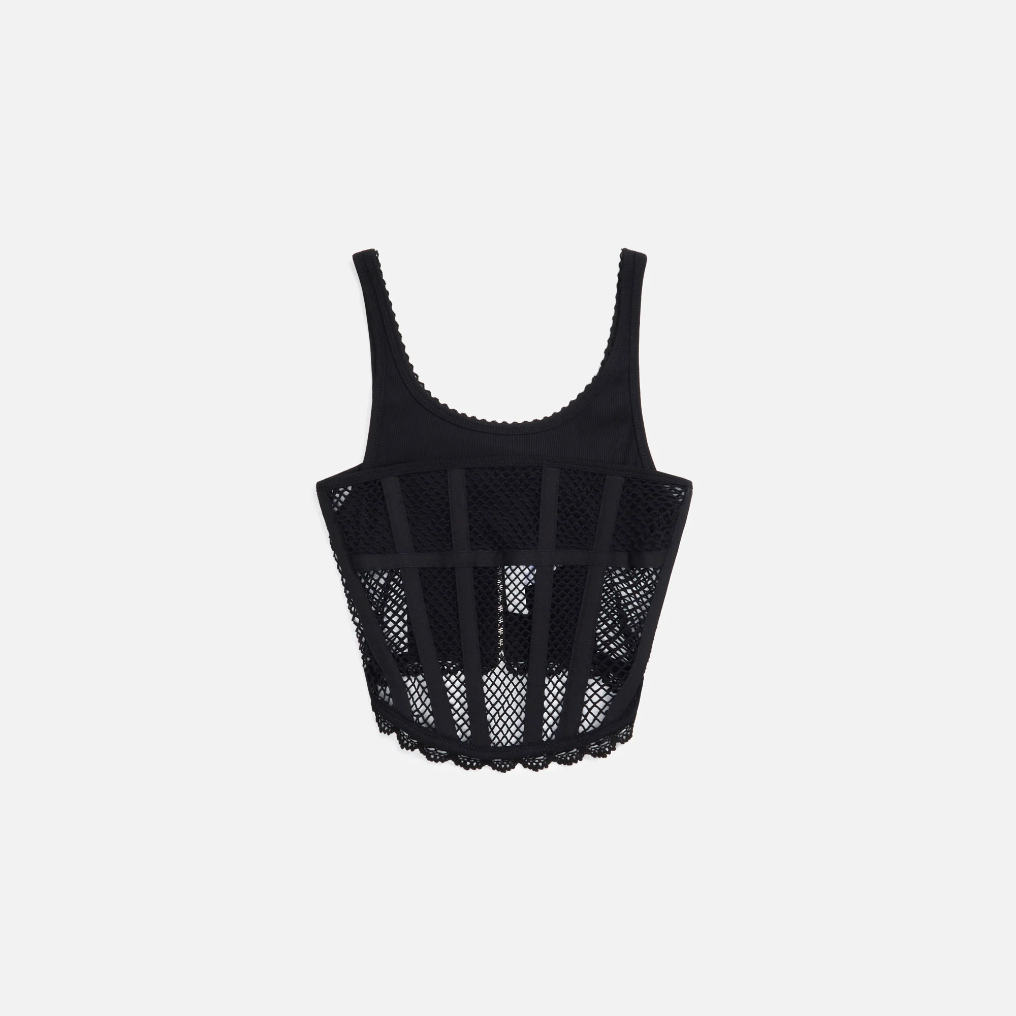 Net Lace Suspeded Corset