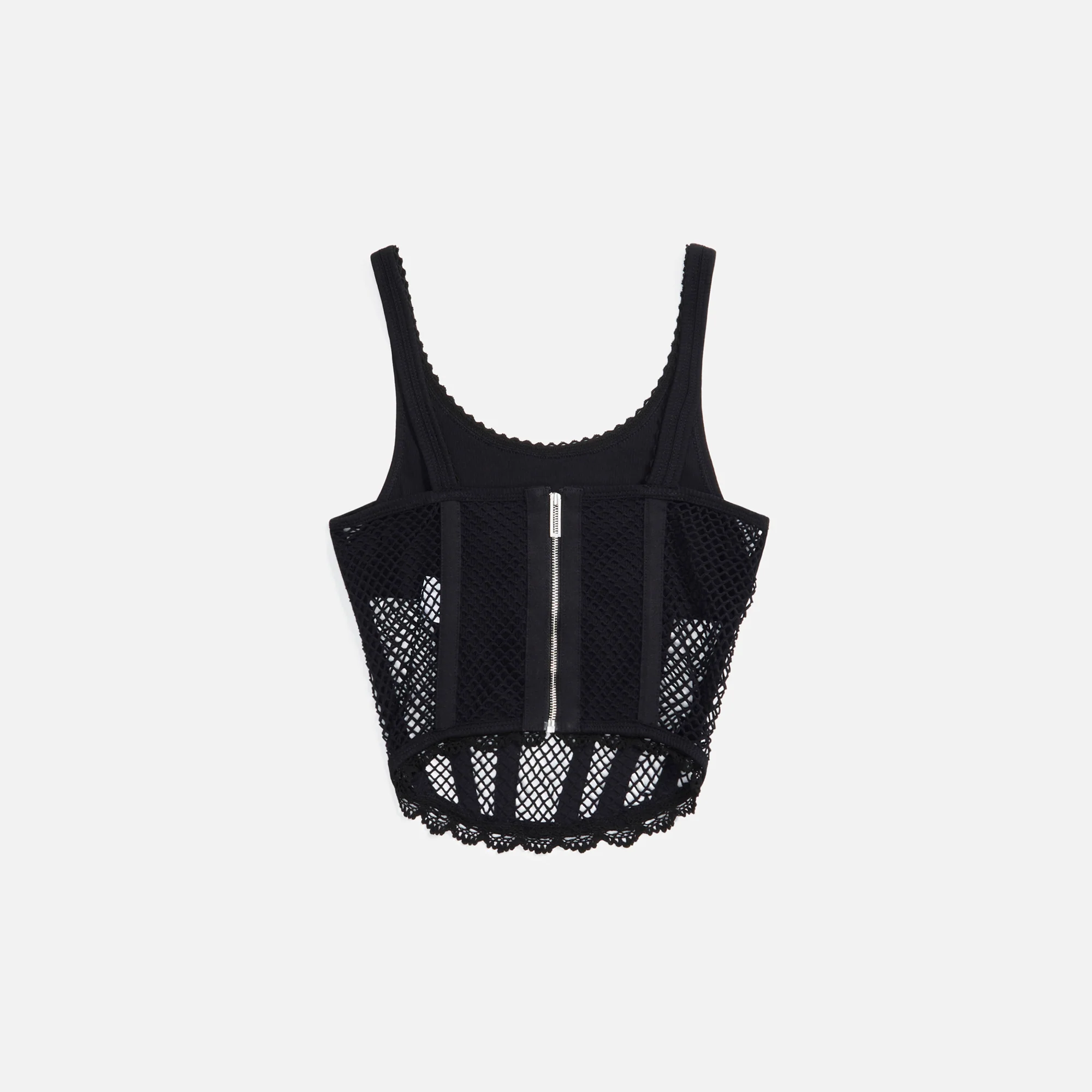 Net Lace Suspeded Corset